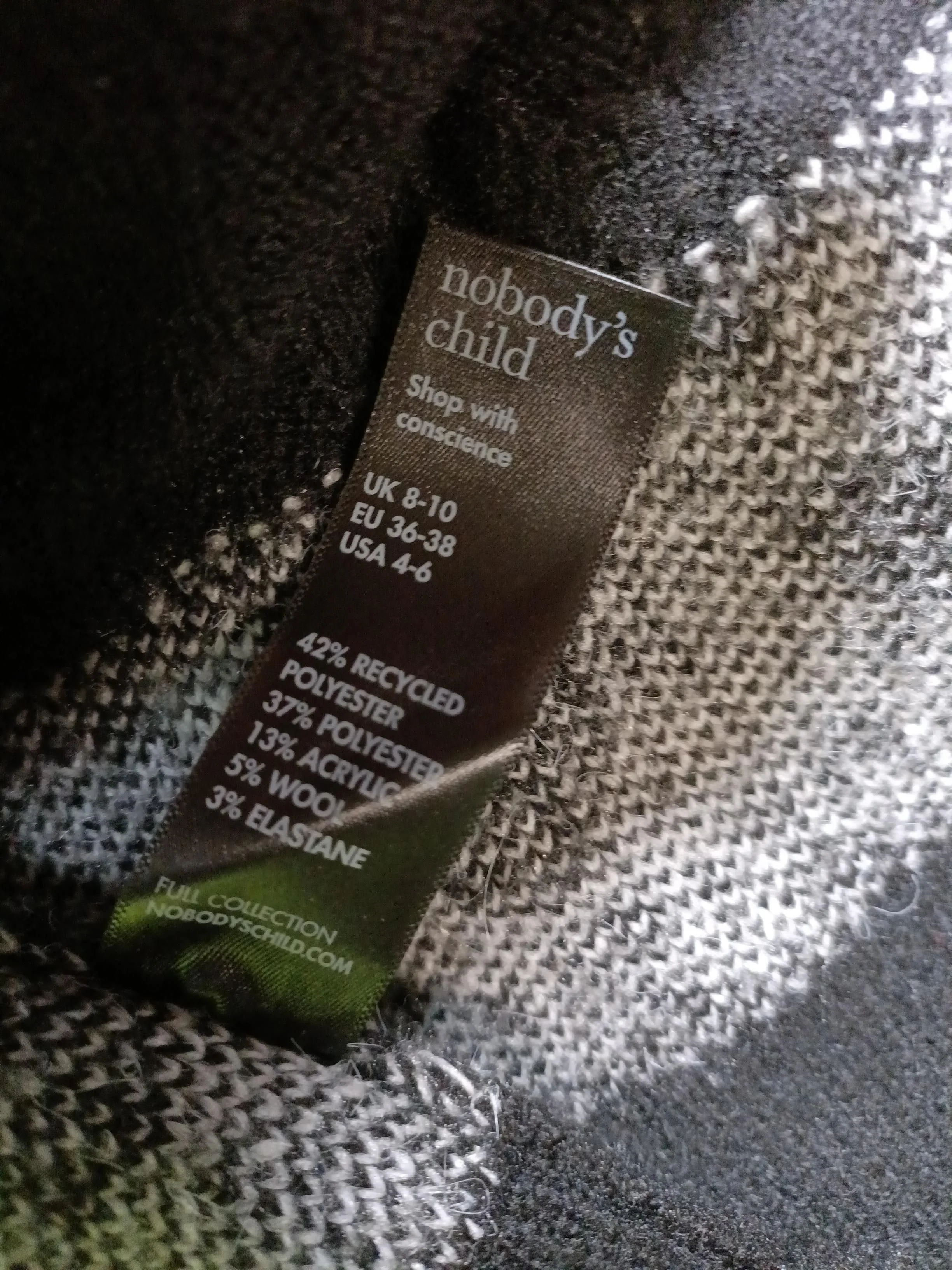 Nobody's Child Women's Cardigan UK 8 Black Polyester - Image 7