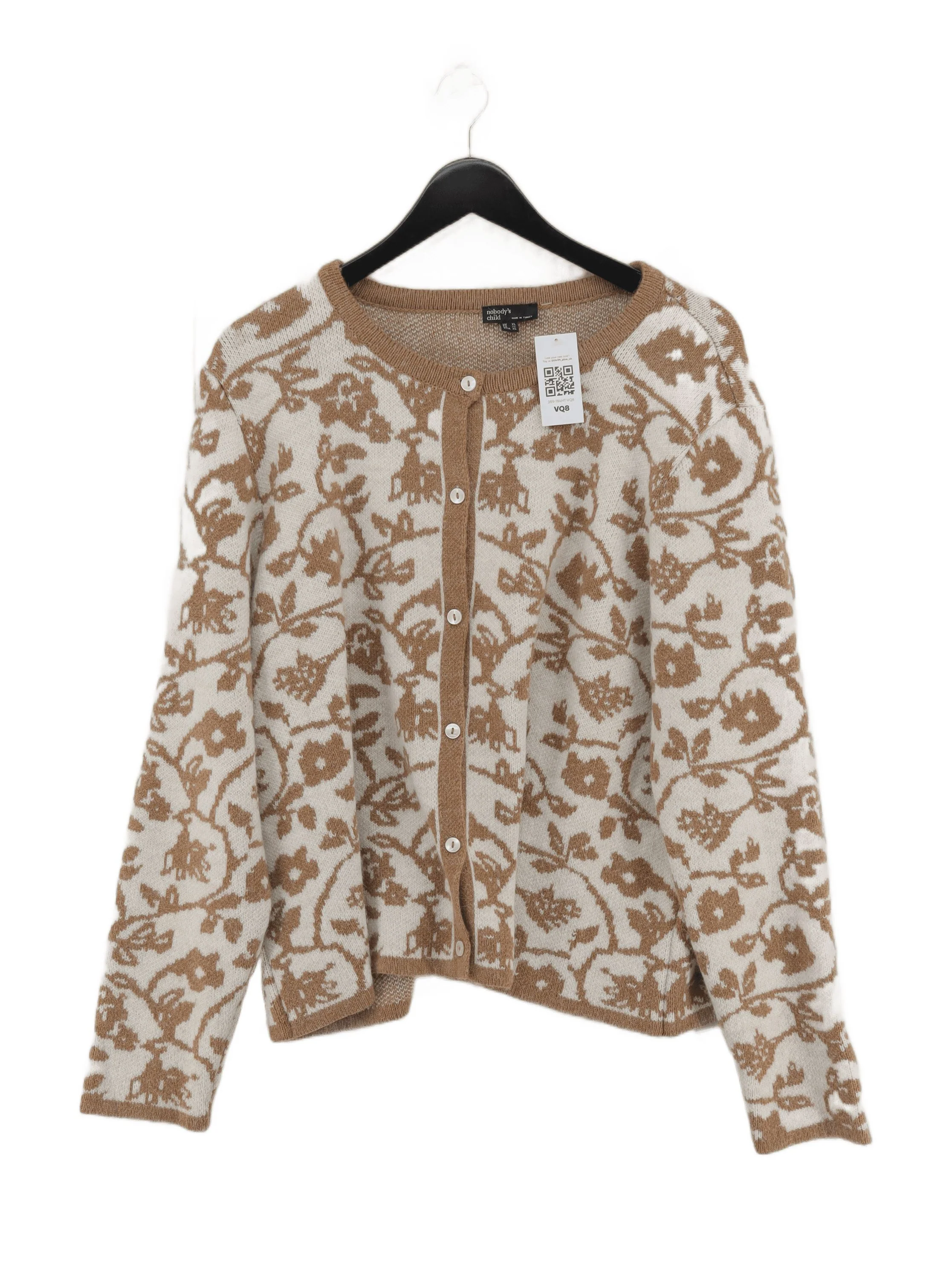 Nobody's Child Women's Cardigan XL Cream Acrylic