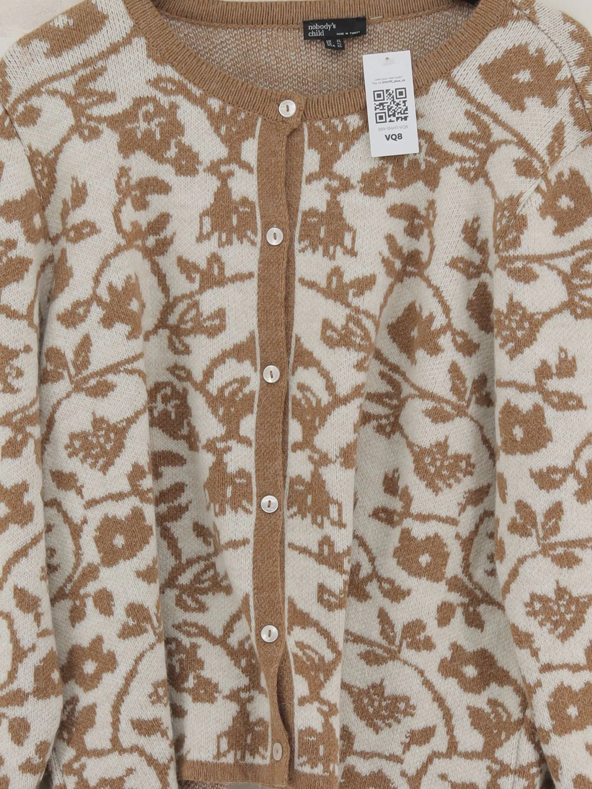 Nobody's Child Women's Cardigan XL Cream Acrylic - Image 3