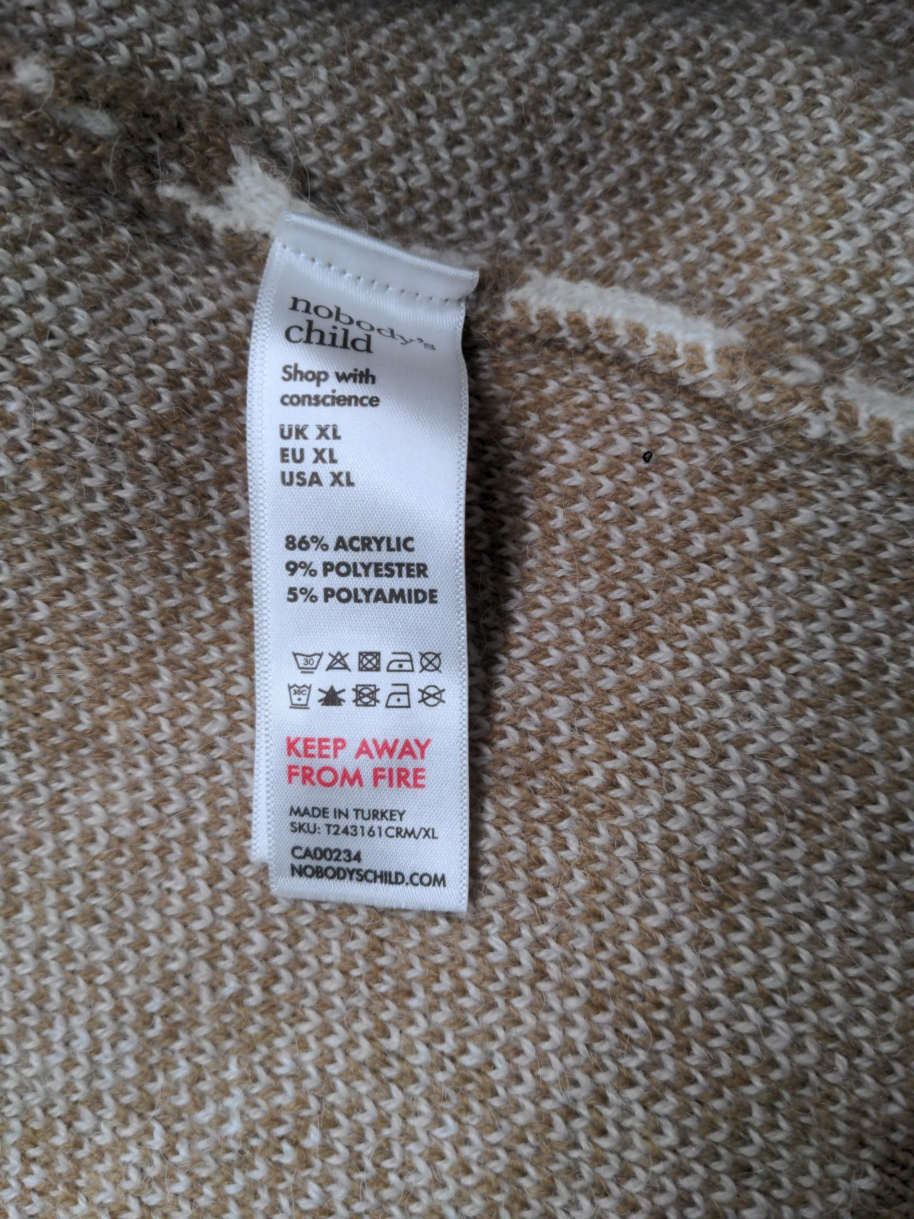 Nobody's Child Women's Cardigan XL Cream Acrylic - Image 6