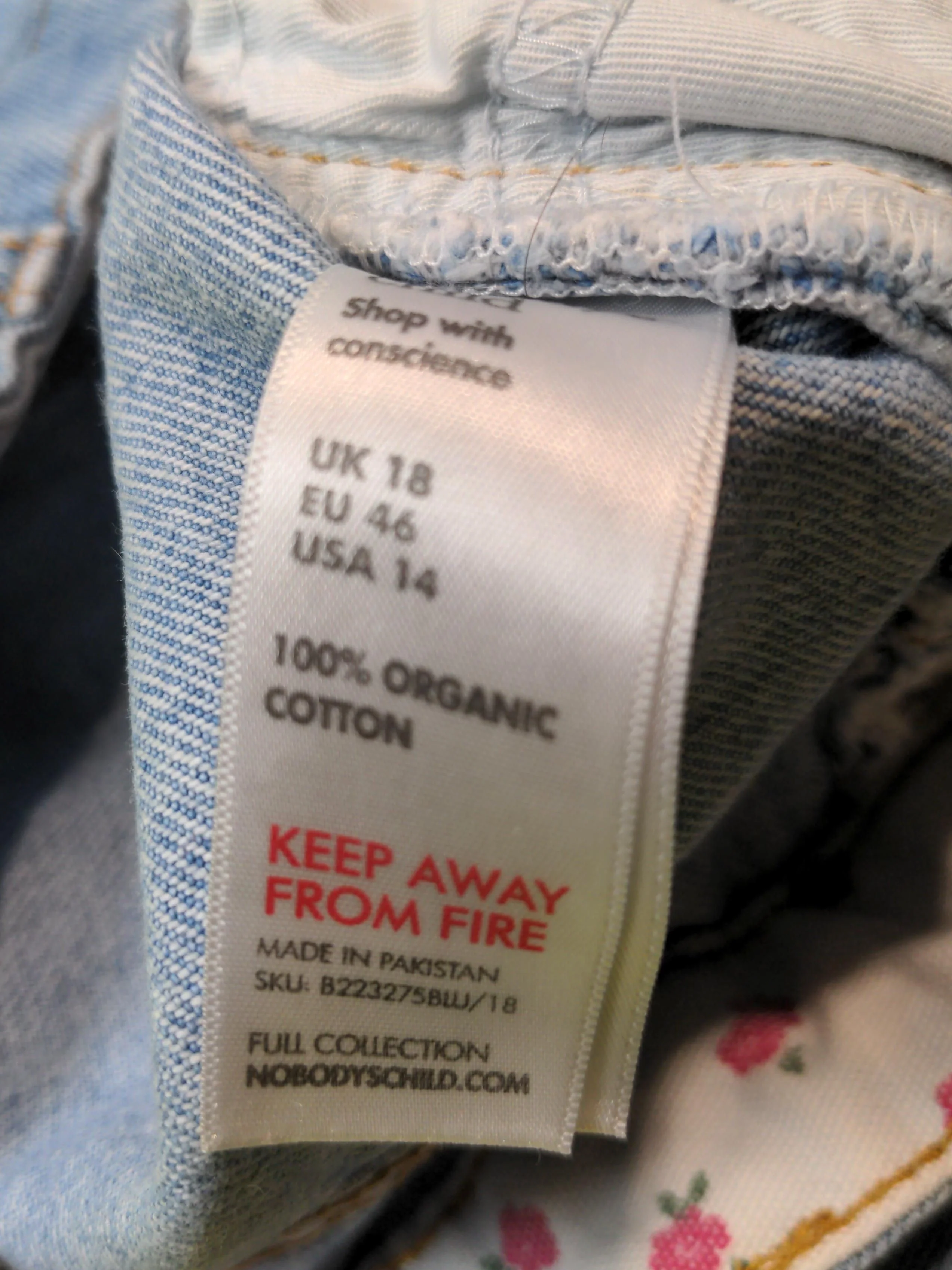 Nobody's Child Women's Jeans UK 18 Blue 100% Cotton Wide-Leg - Image 6