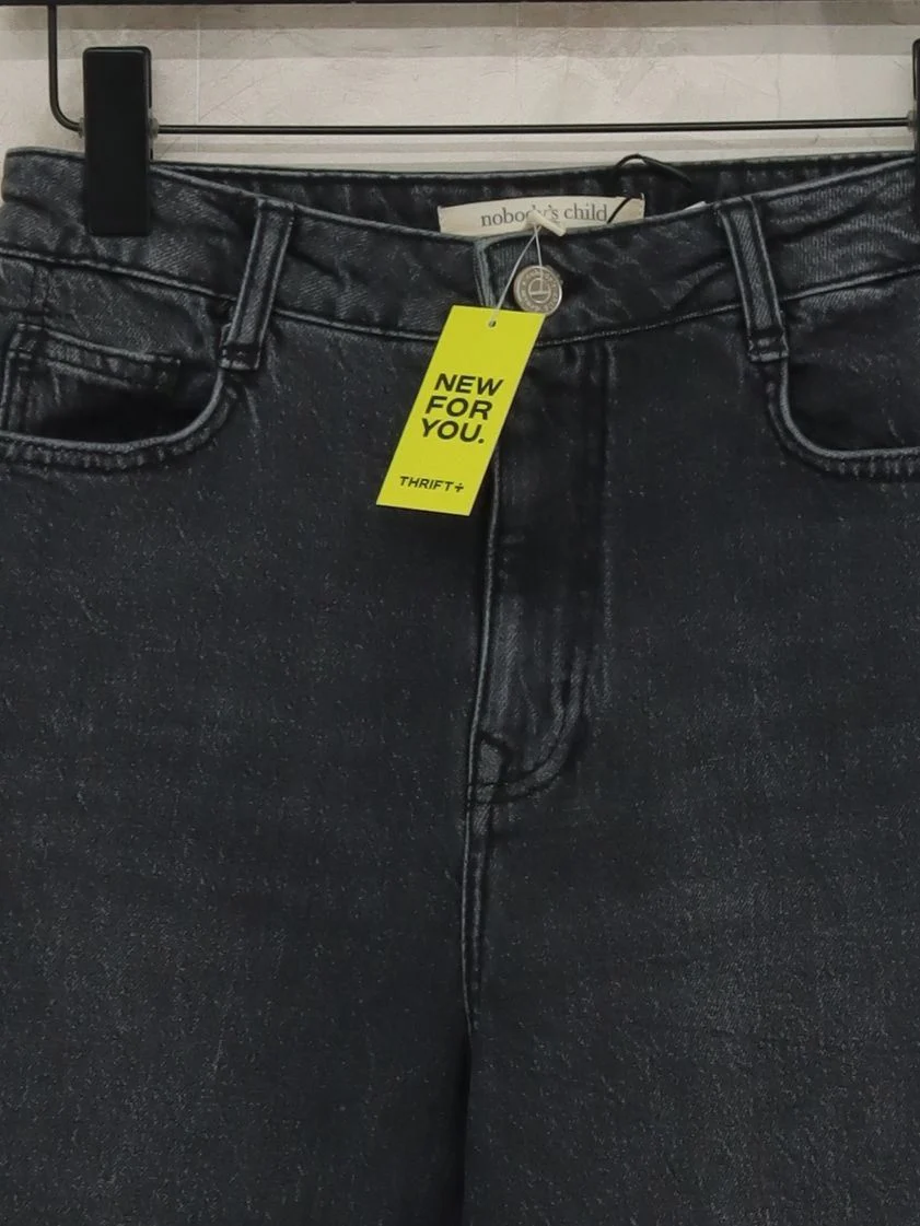 Nobody's Child Women's Jeans UK 8 Grey Cotton with Elastane Mom - Image 3
