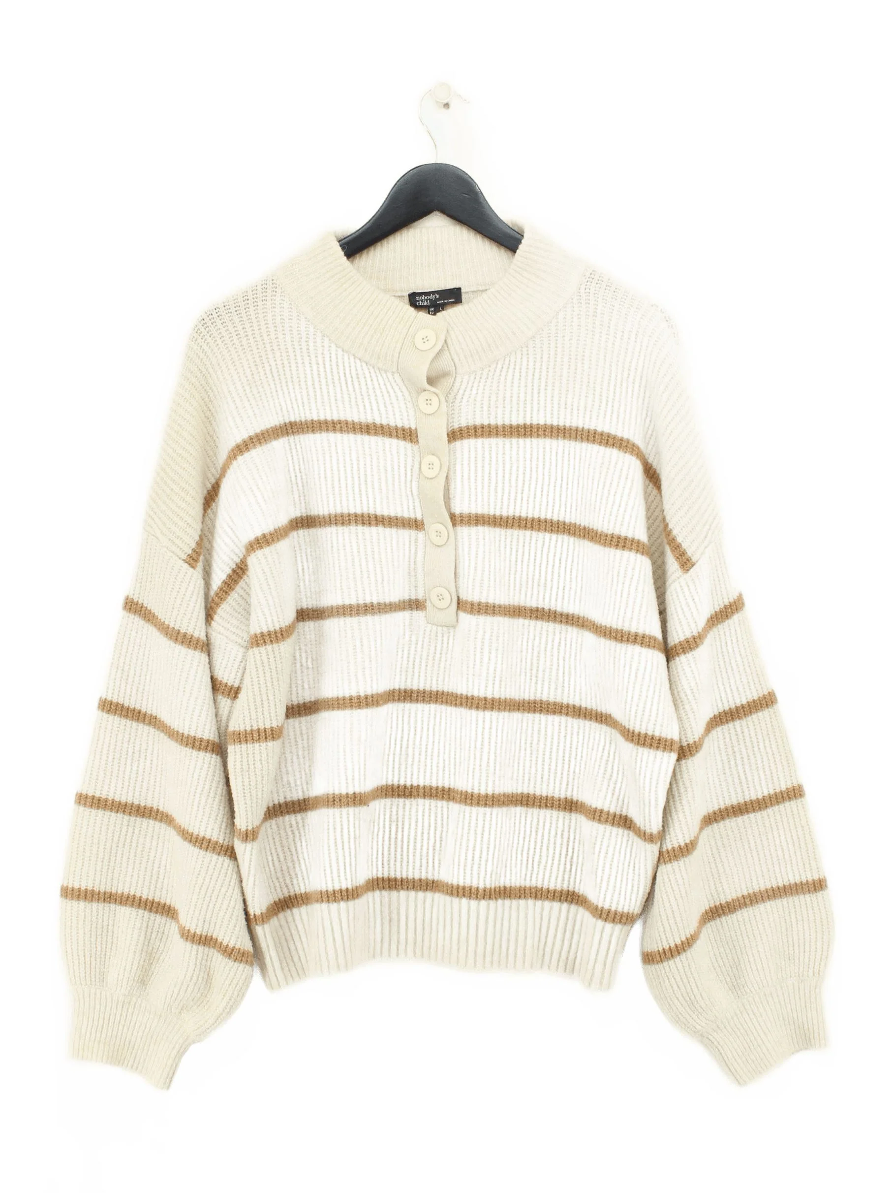 Nobody's Child Women's Jumper L Cream Polyester