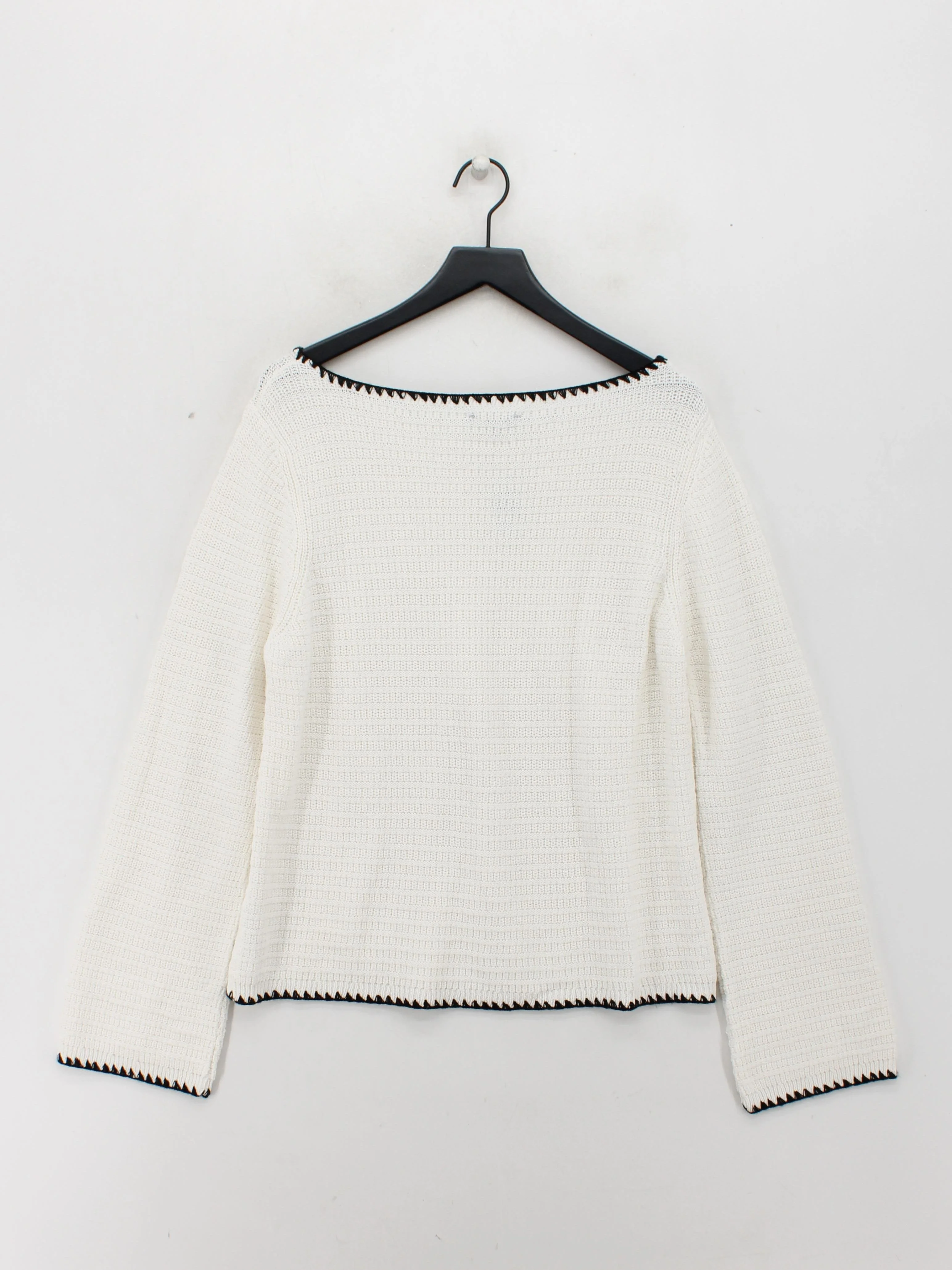 Nobody's Child Women's Jumper L Cream Polyester with Cotton Square Neck Pullover - Image 2