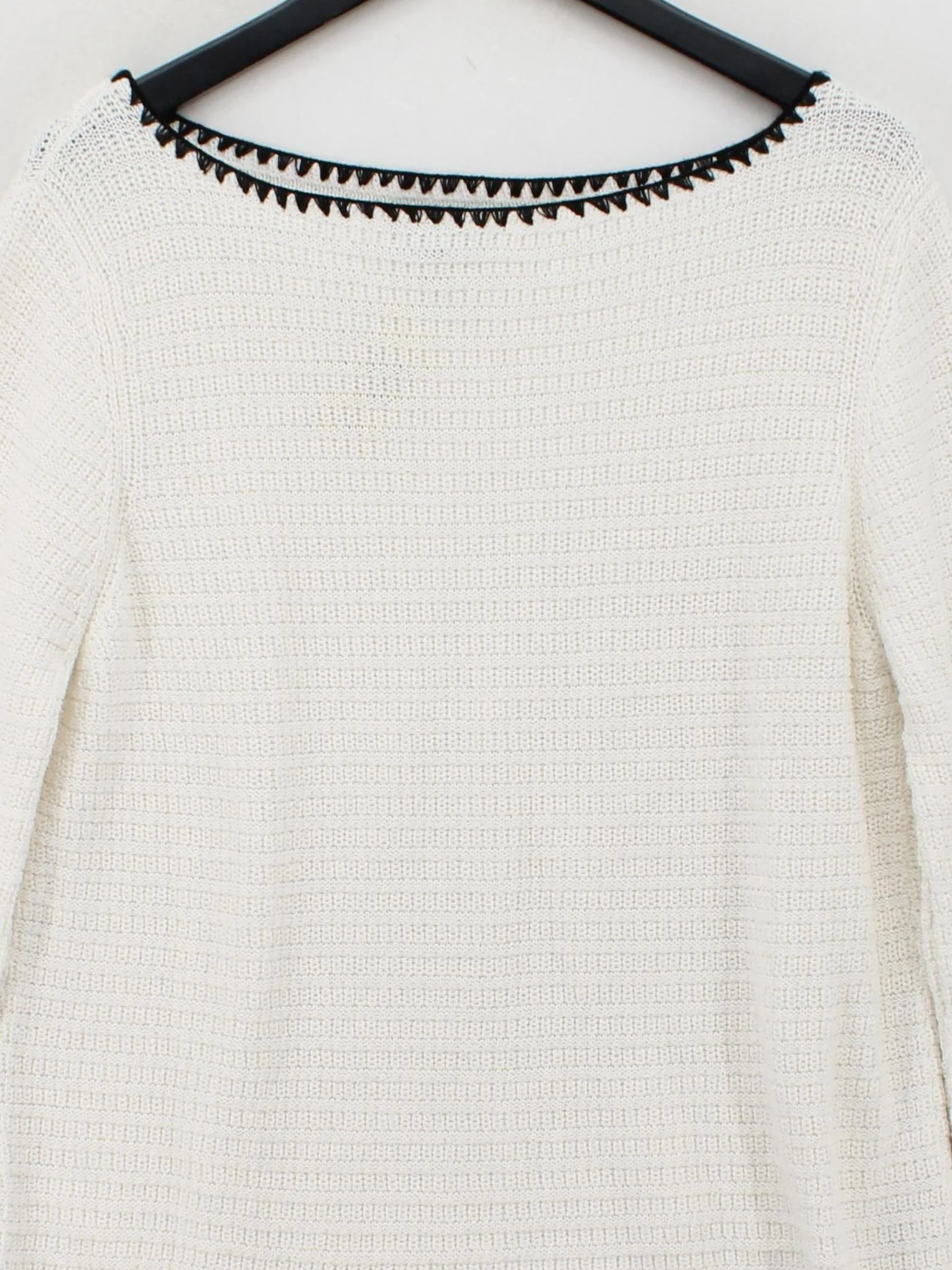 Nobody's Child Women's Jumper L Cream Polyester with Cotton Square Neck Pullover - Image 3