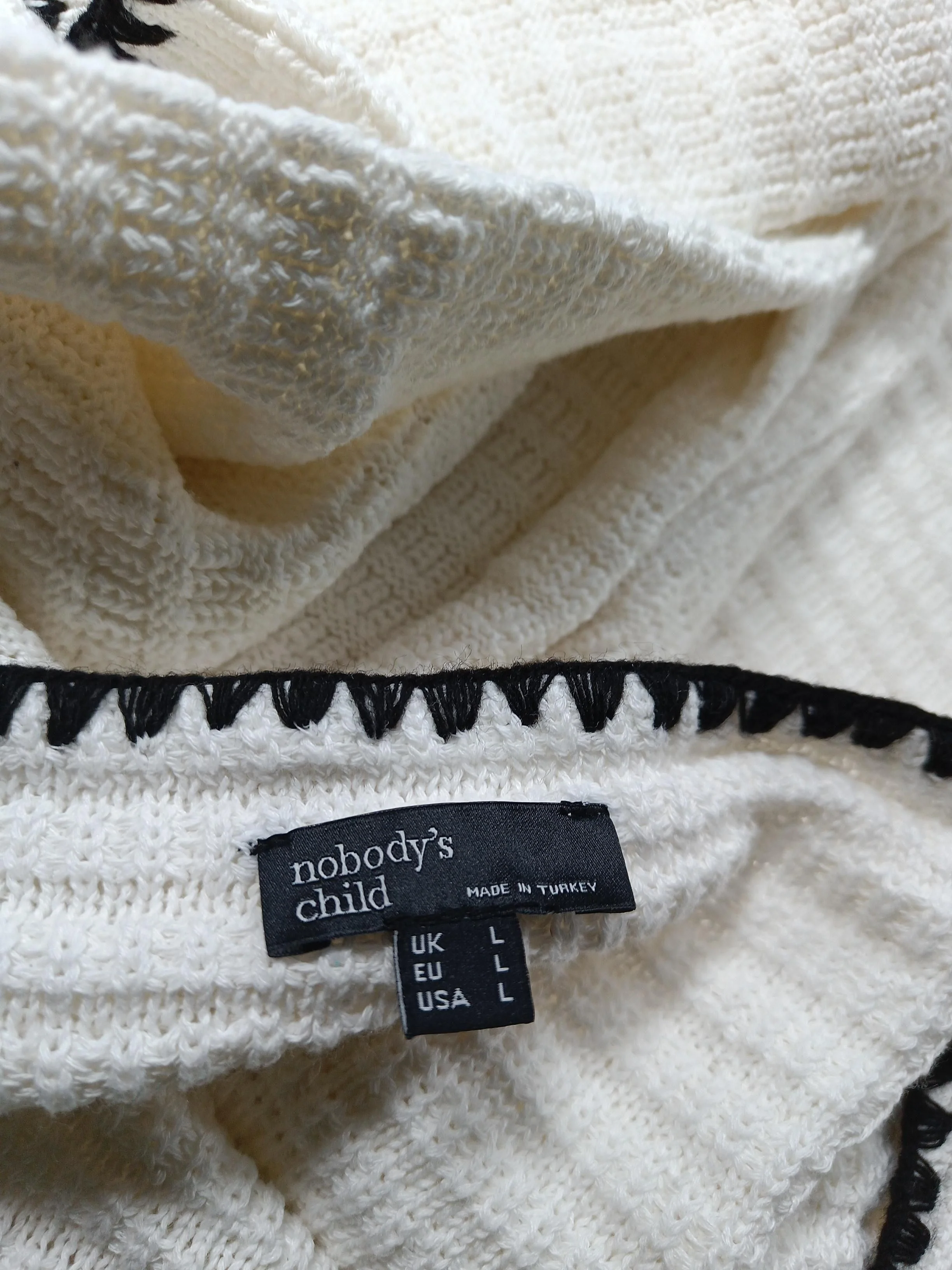 Nobody's Child Women's Jumper L Cream Polyester with Cotton Square Neck Pullover - Image 5