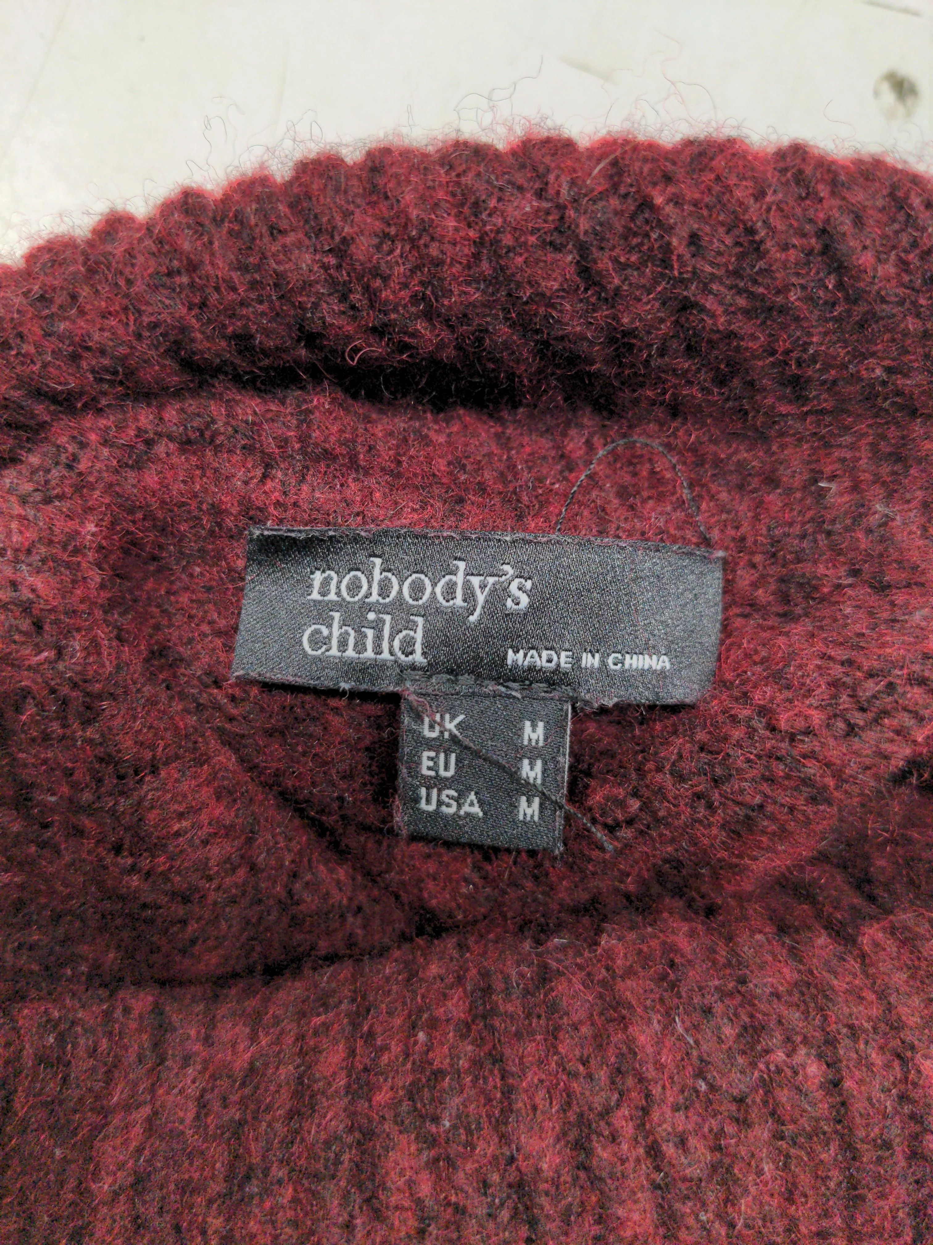 Nobody's Child Women's Jumper M Red Nylon - Image 6