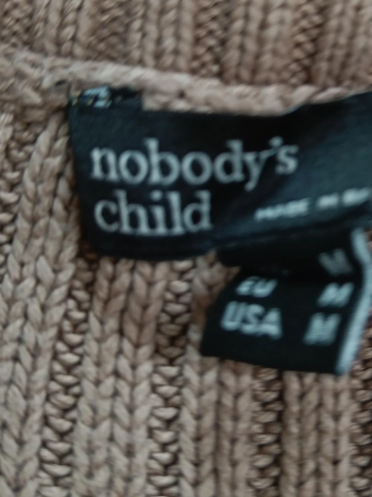 Nobody's Child Women's Jumper M Tan 100% Cotton High Neck Vest - Image 5