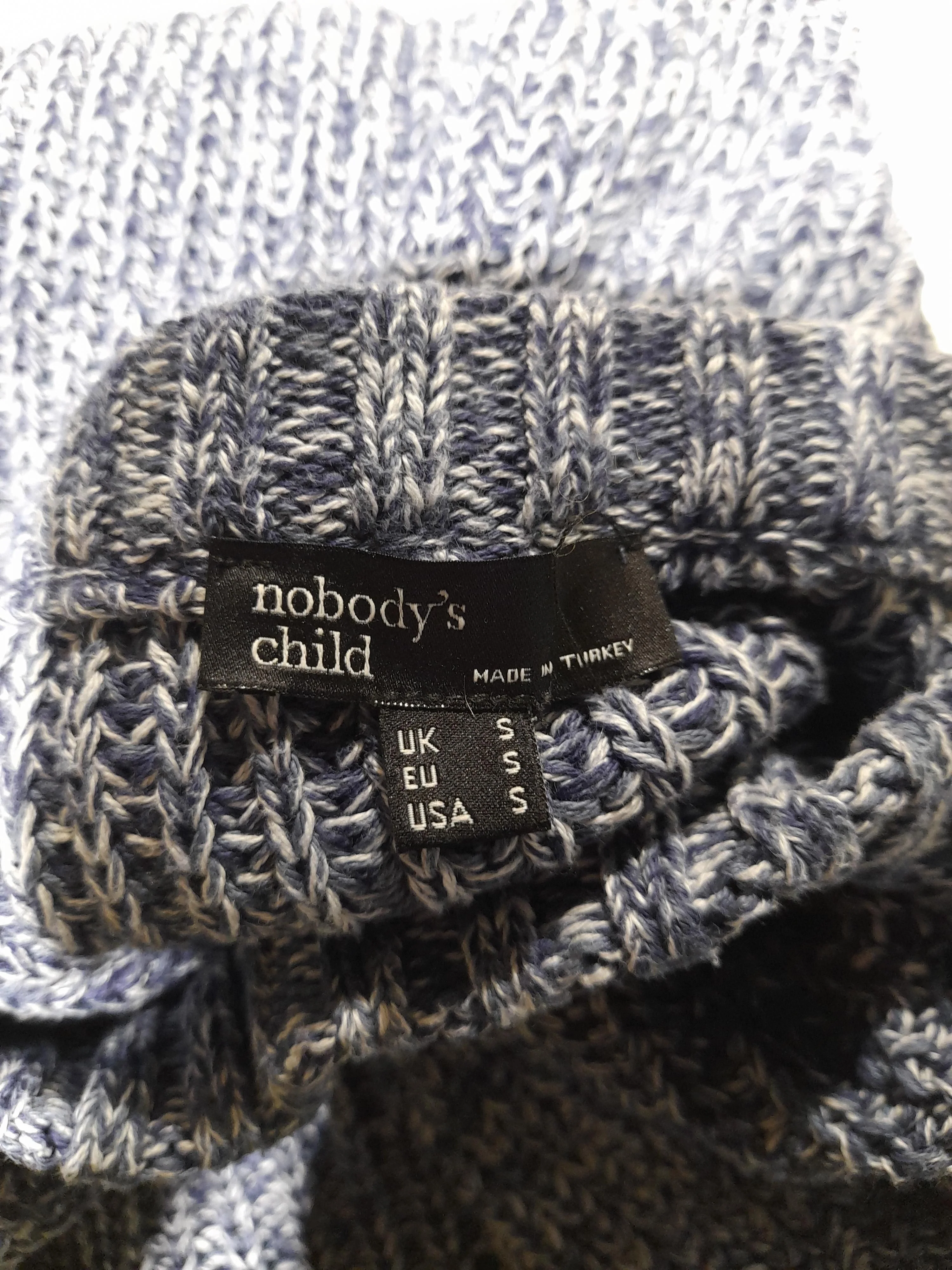 Nobody's Child Women's Jumper S Blue 100% Cotton Crew Neck Pullover - Image 5