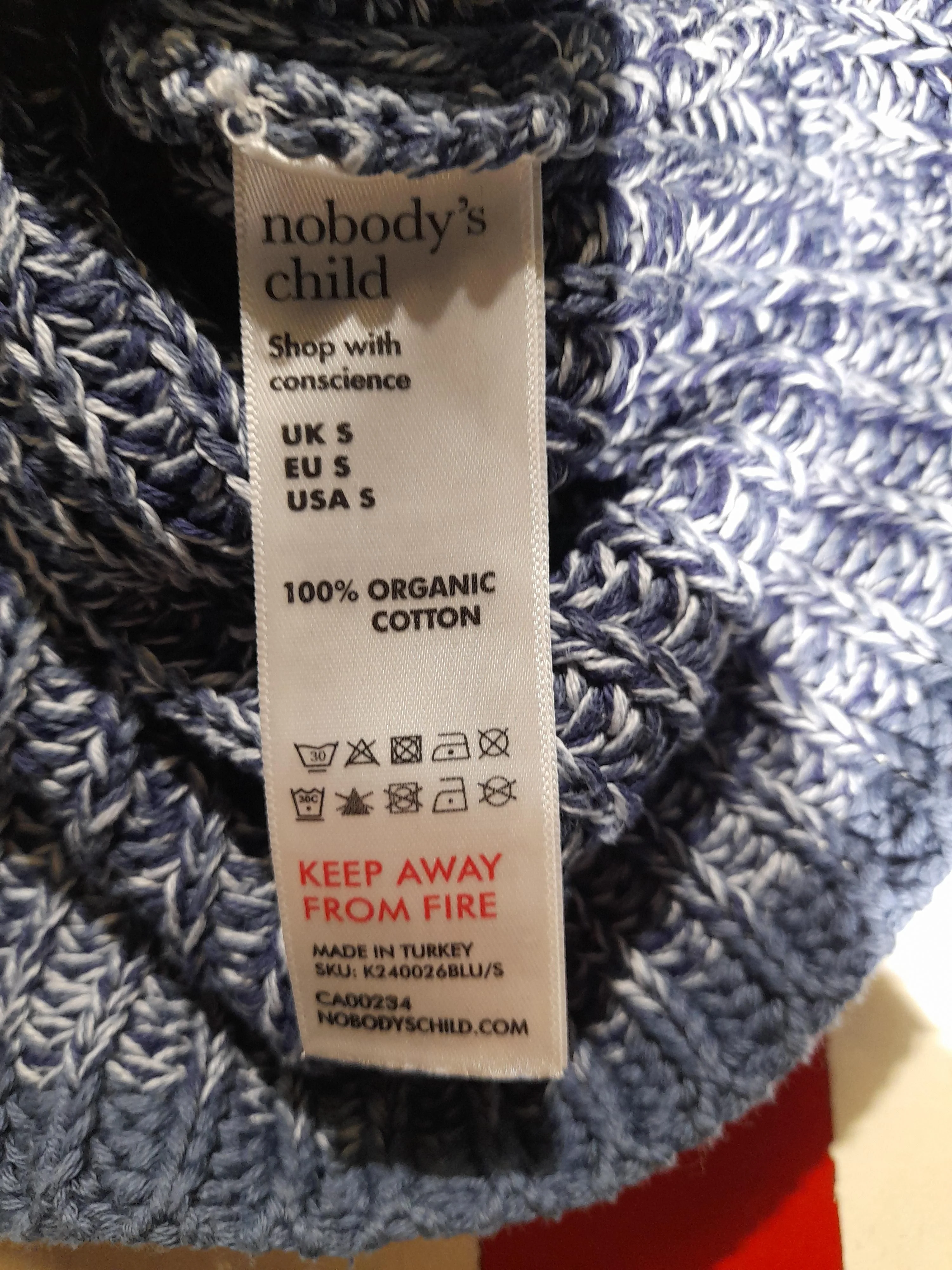 Nobody's Child Women's Jumper S Blue 100% Cotton Crew Neck Pullover - Image 6