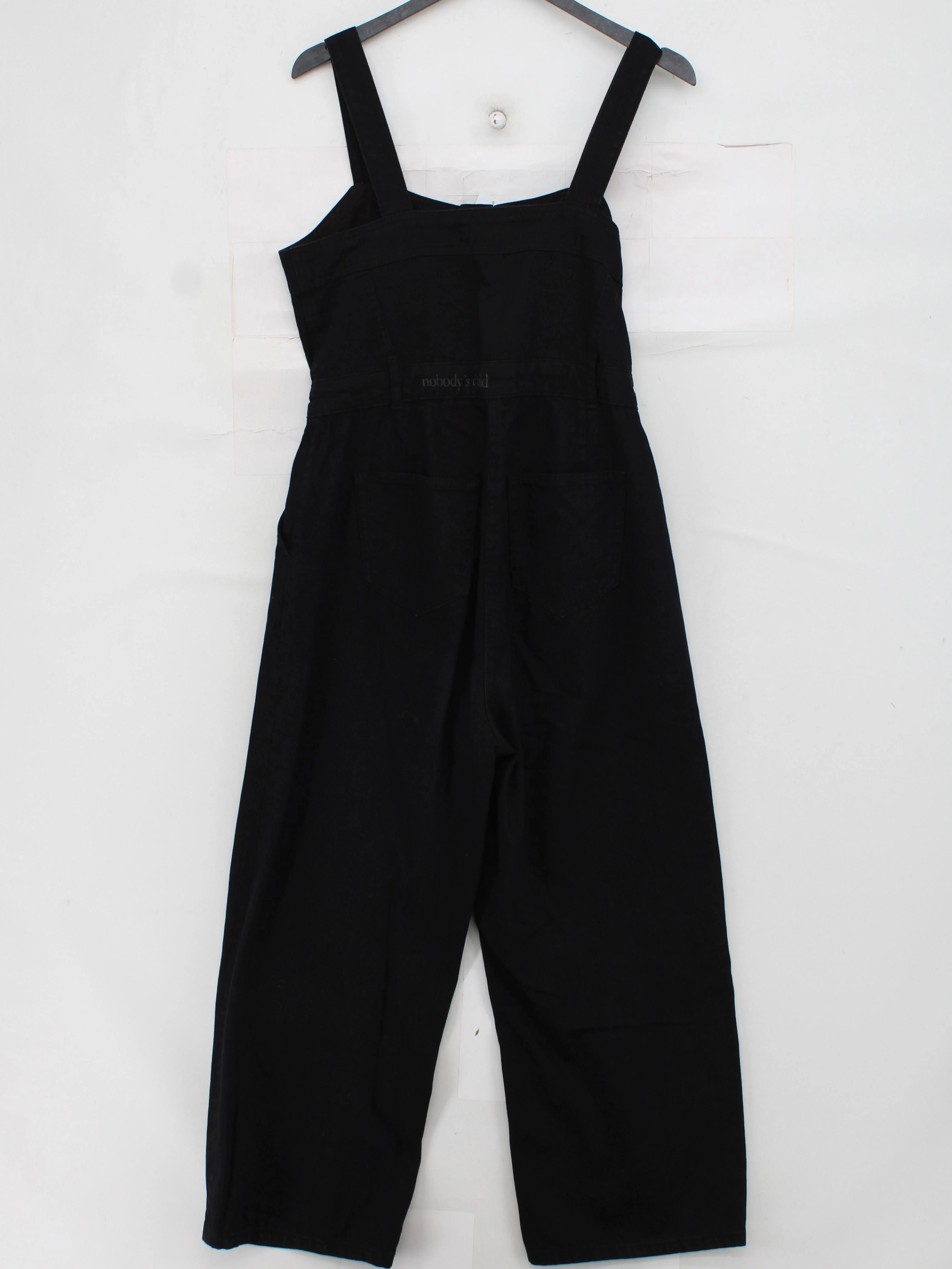 Nobody's Child Women's Jumpsuit UK 10 Black 100% Cotton Wide-Leg Jumpsuit - Image 2
