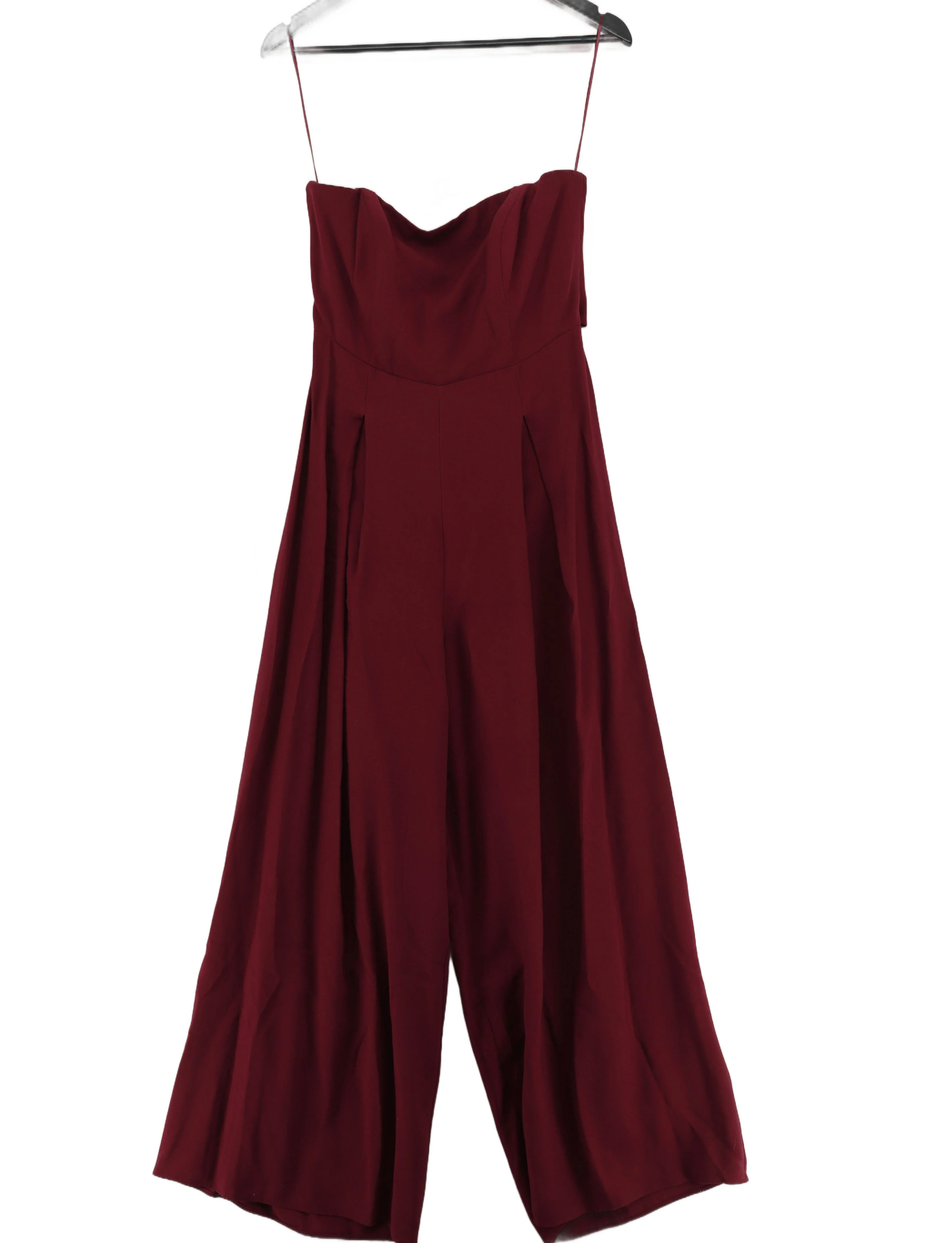 Nobody's Child Women's Jumpsuit UK 12 Red Viscose with Polyester Jumpsuit