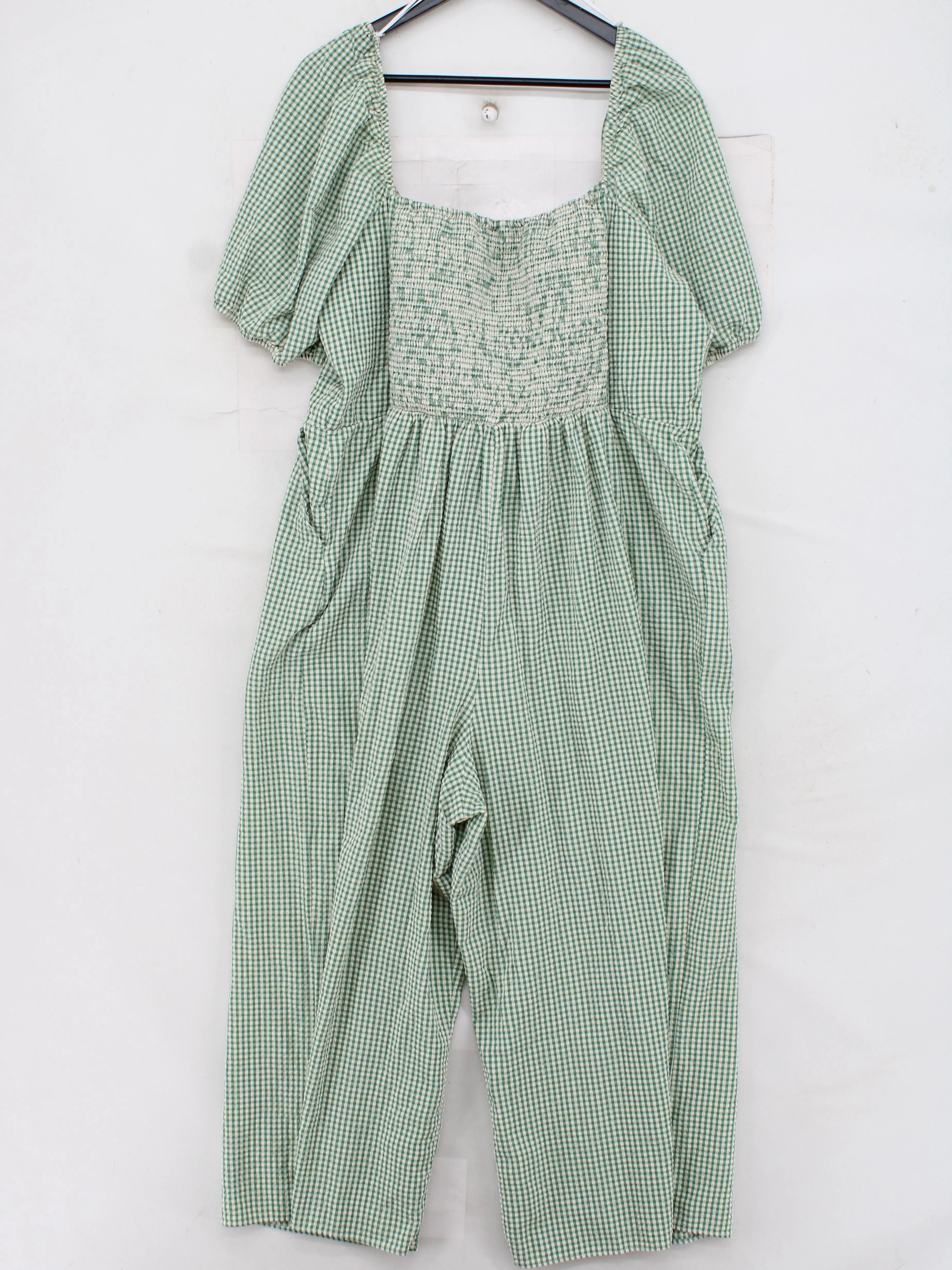 Nobody's Child Women's Jumpsuit UK 22 Green Cotton with Polyester Jumpsuit - Image 2