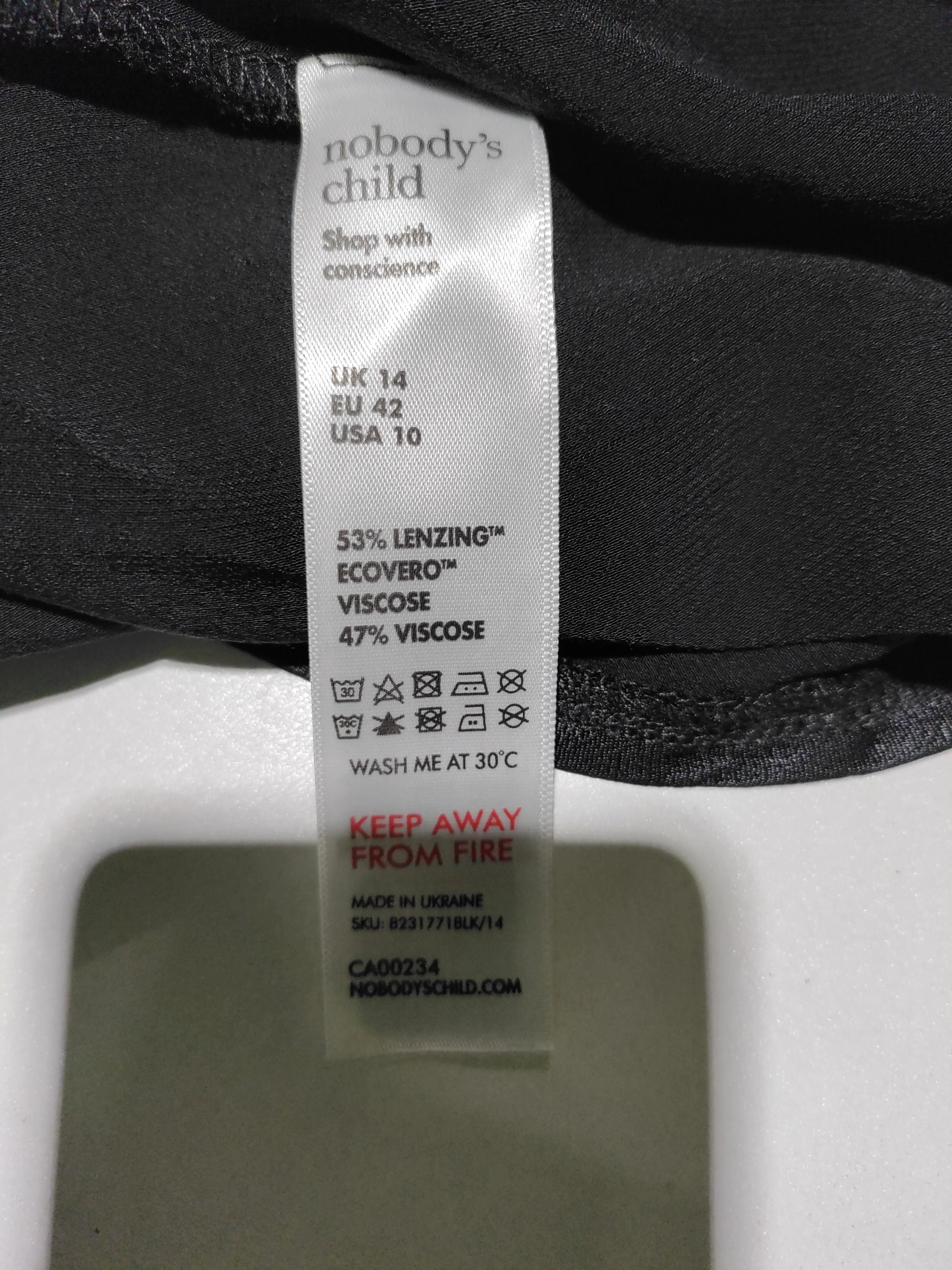 Nobody's Child Women's Maxi Skirt L Black 100% Viscose Long Maxi - Image 7