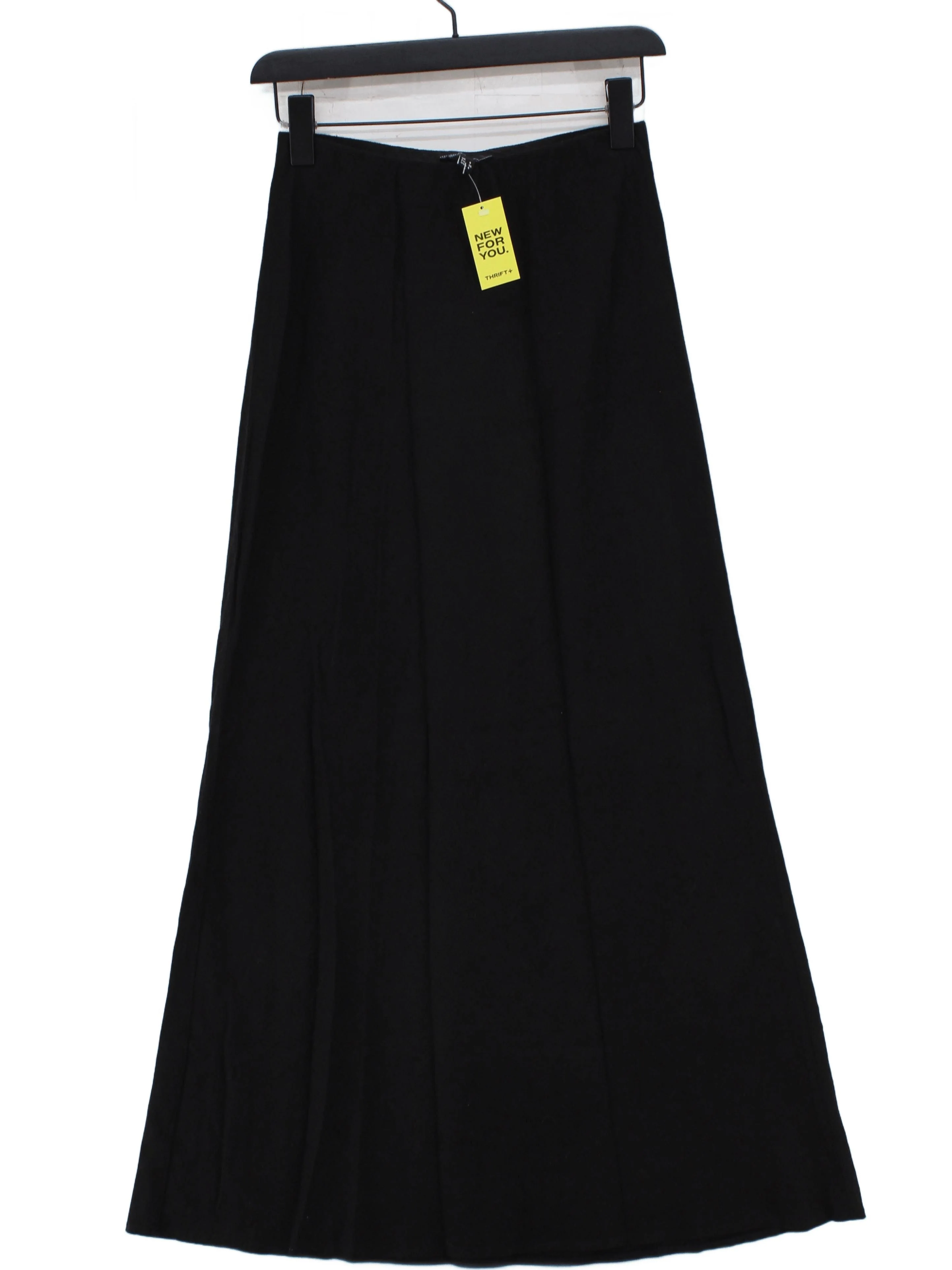 Nobody's Child Women's Maxi Skirt UK 8 Black Linen with Viscose Long Maxi