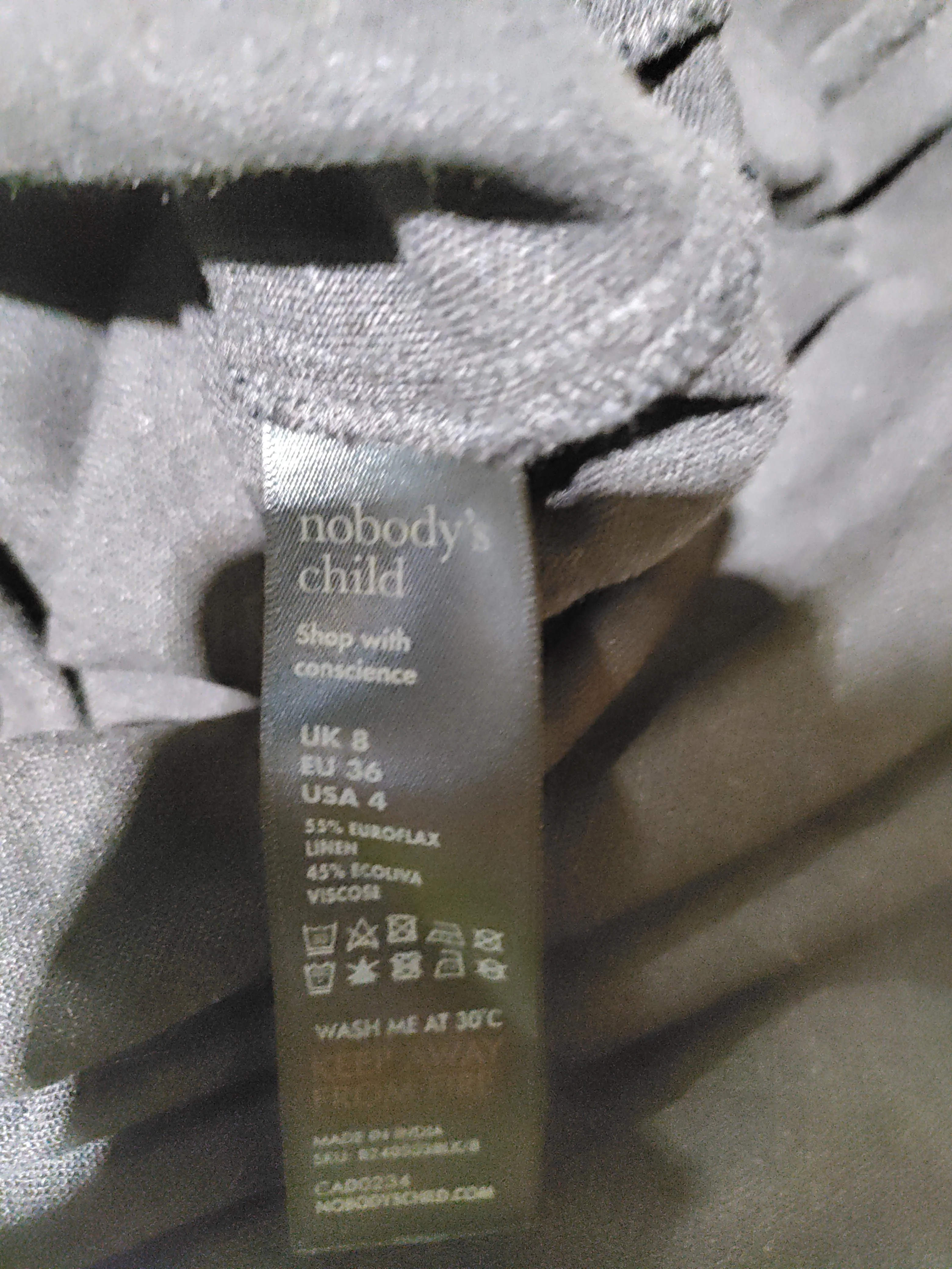 Nobody's Child Women's Maxi Skirt UK 8 Black Linen with Viscose Long Maxi - Image 6