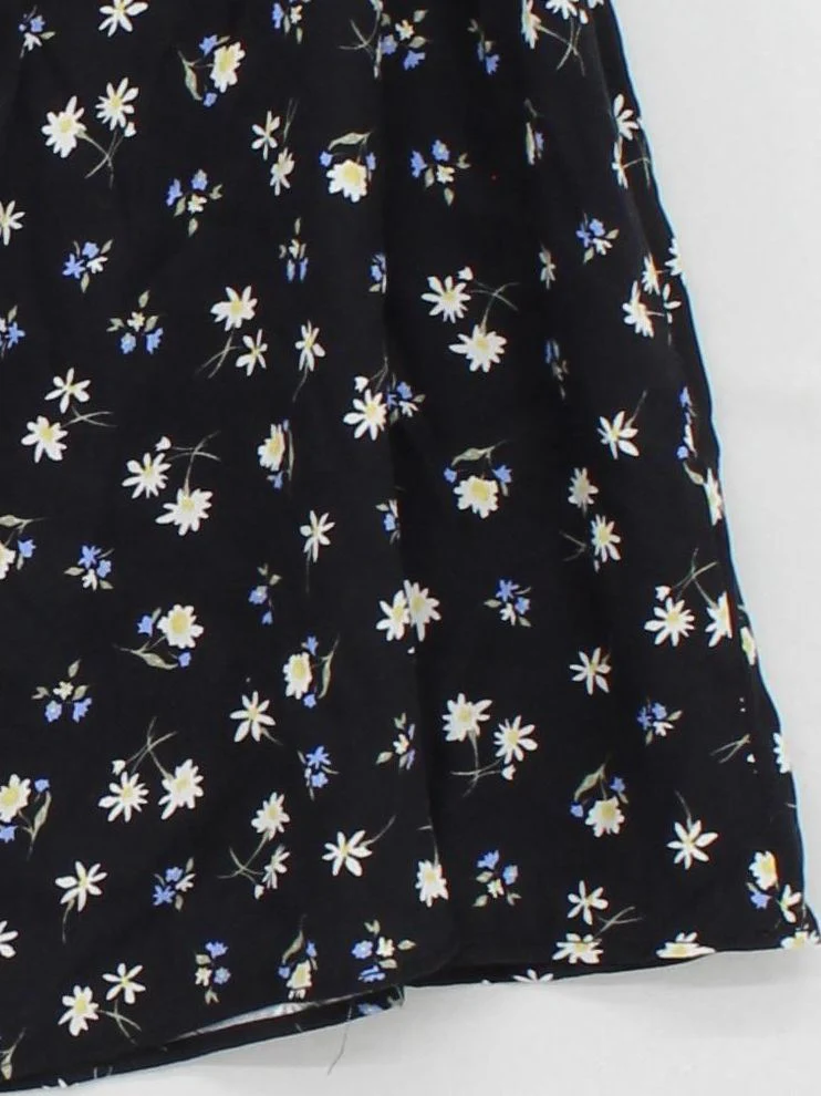 Nobody's Child Women's Mini Skirt M Black Floral 100% Viscose Short Mini - Image 4