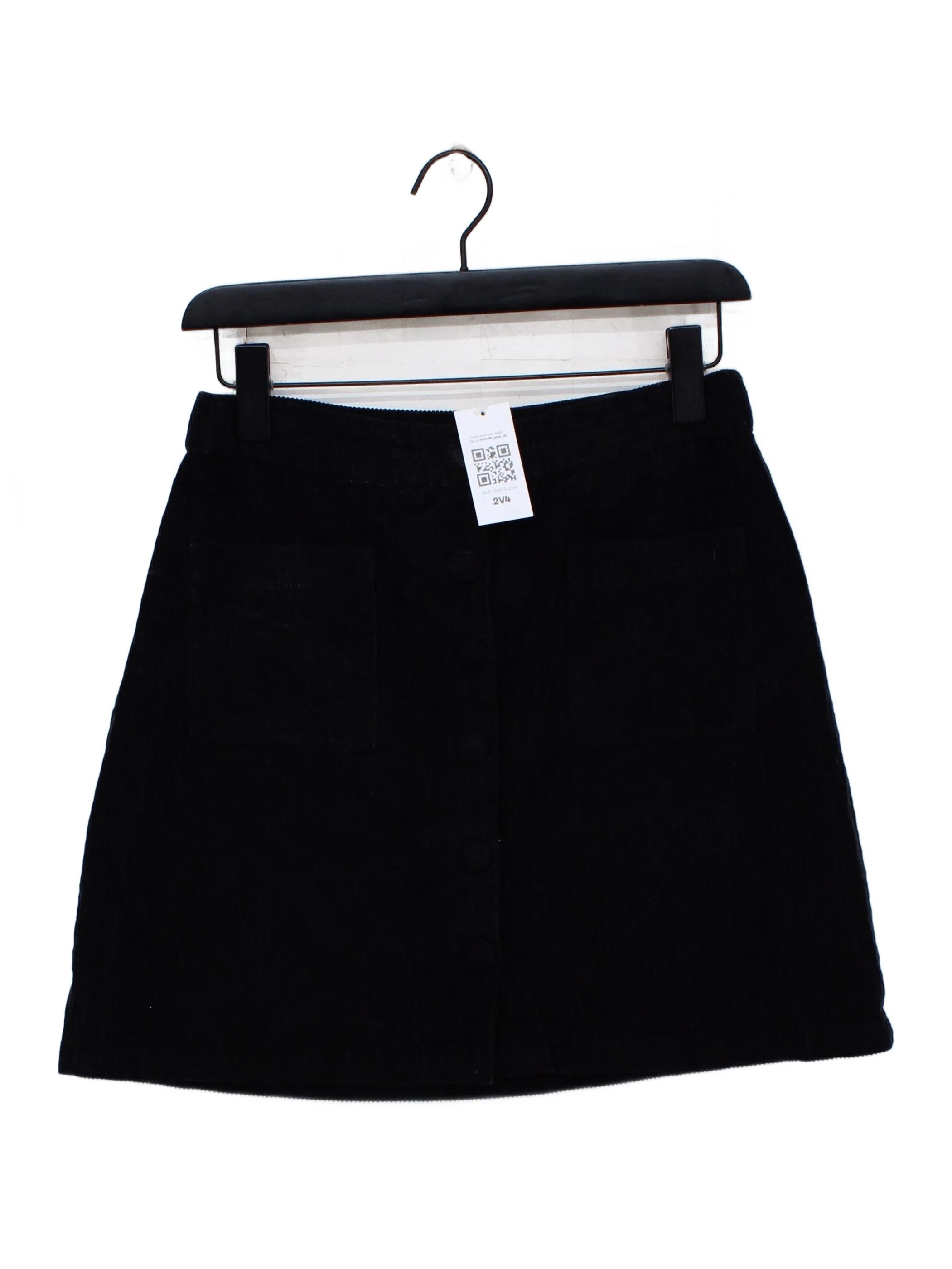 Nobody's Child Women's Mini Skirt S Black 100% Cotton Short Mini