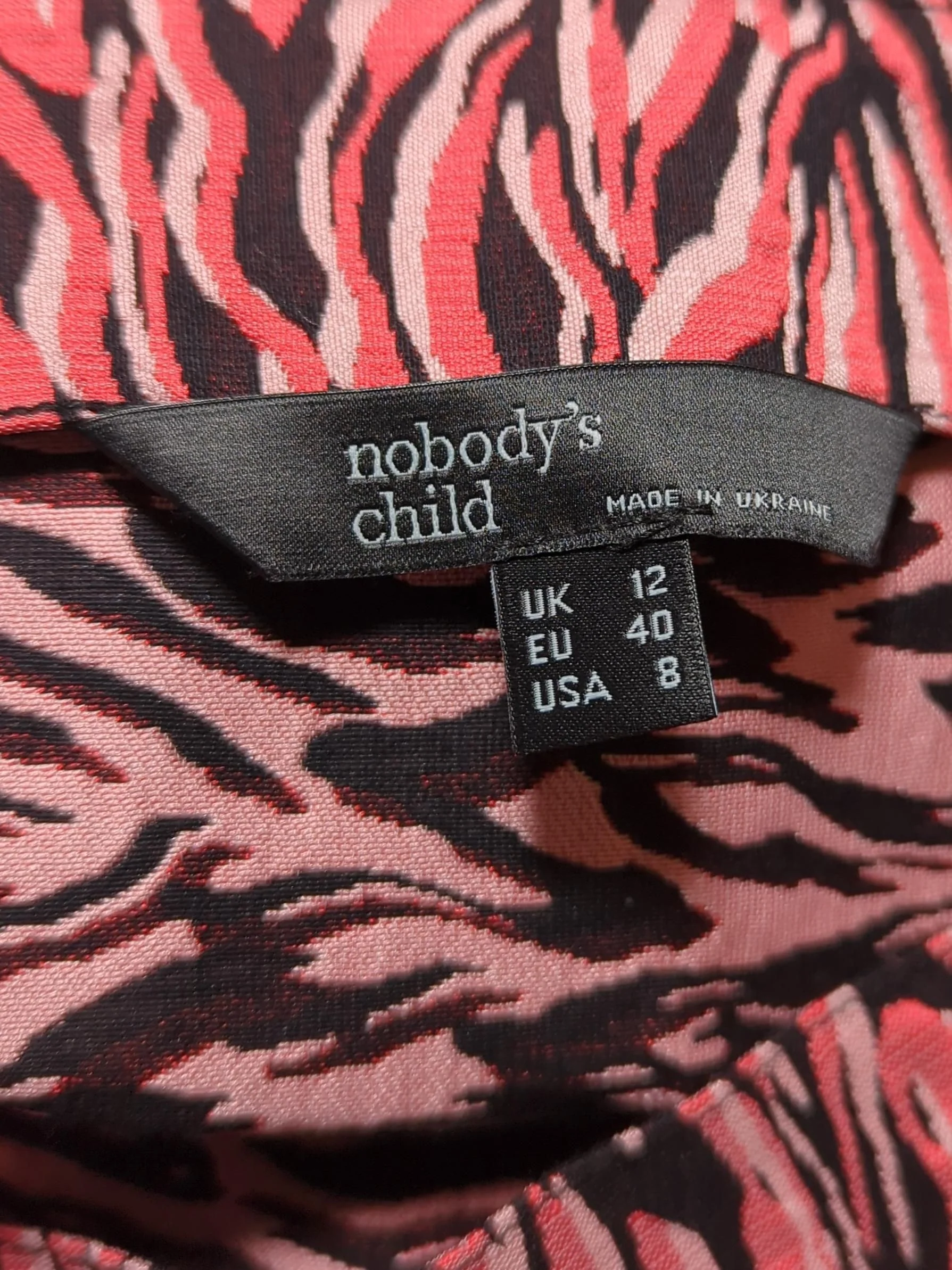 Nobody's Child Women's Mini Skirt UK 12 Red Polyester with Cotton Mini - Image 5