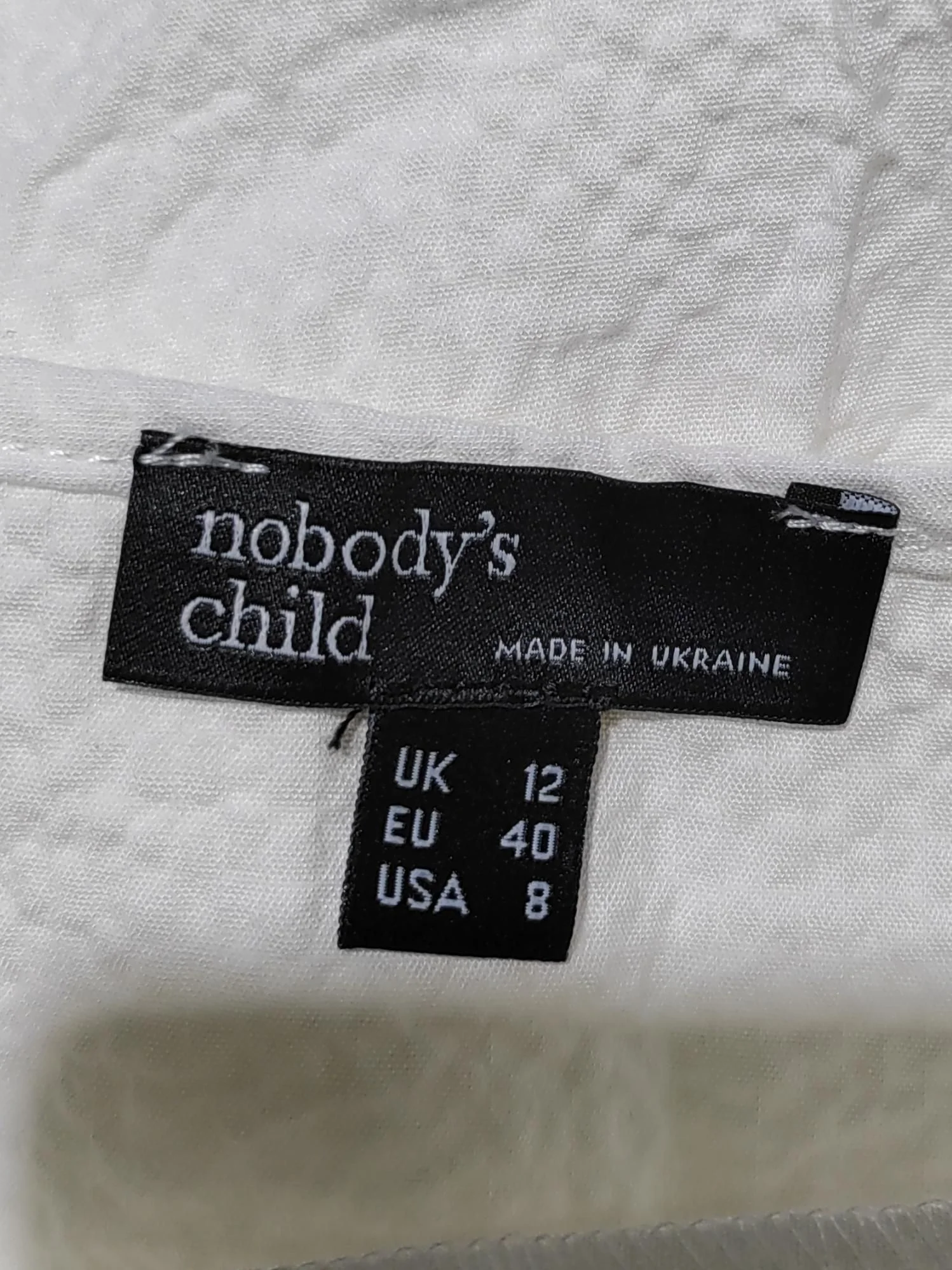 Nobody's Child Women's Mini Skirt UK 12 White Cotton with Viscose, Elastane Mini - Image 5