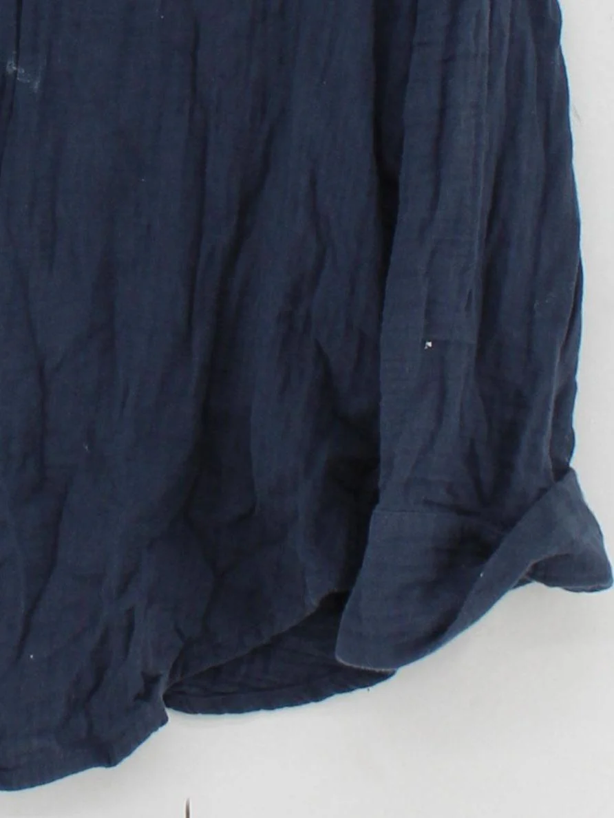 Nobody's Child Women's Shirt UK 14 Blue 100% Cotton Long Sleeve Collared Basic - Image 4