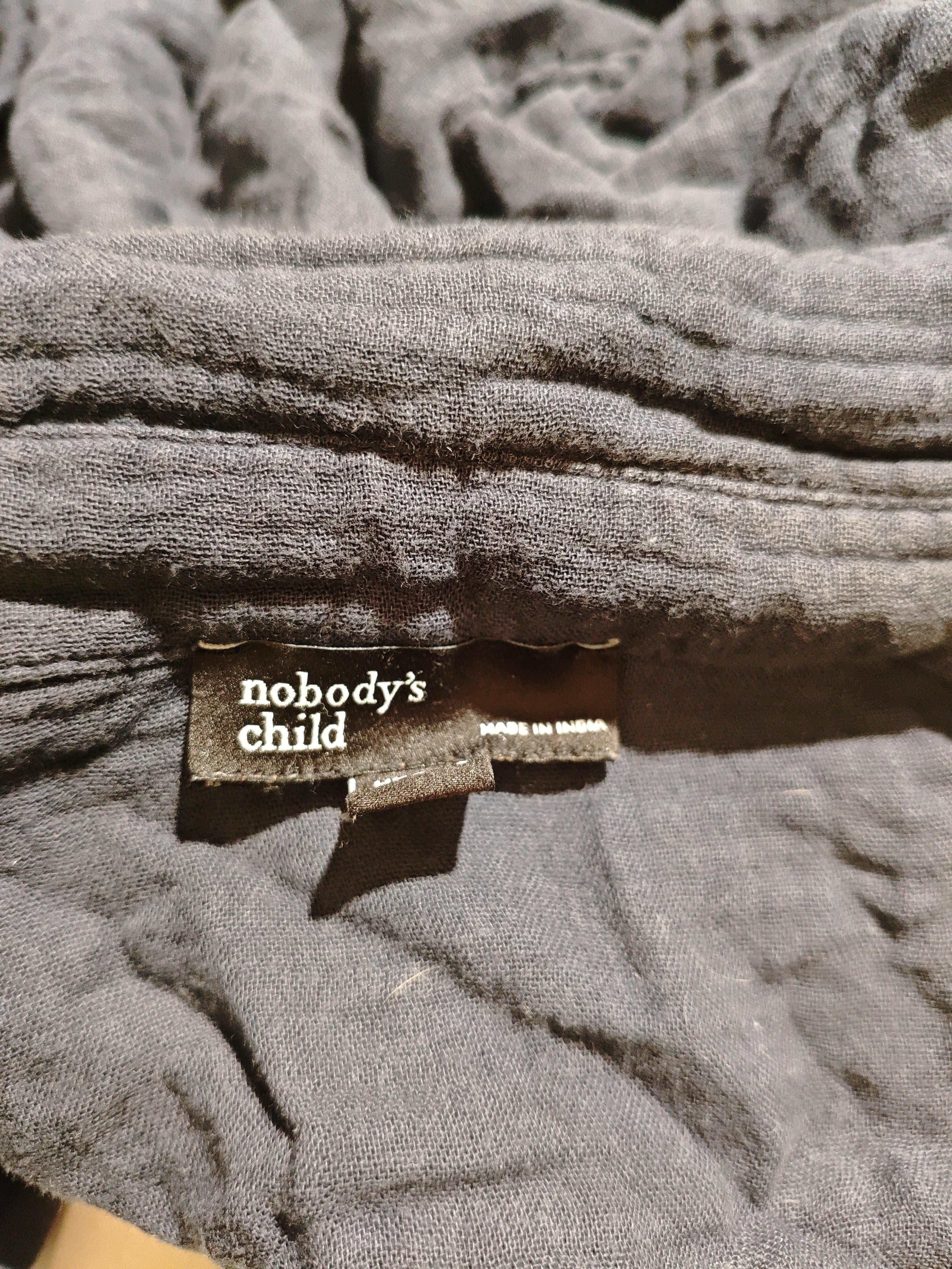 Nobody's Child Women's Shirt UK 14 Blue 100% Cotton Long Sleeve Collared Basic - Image 7