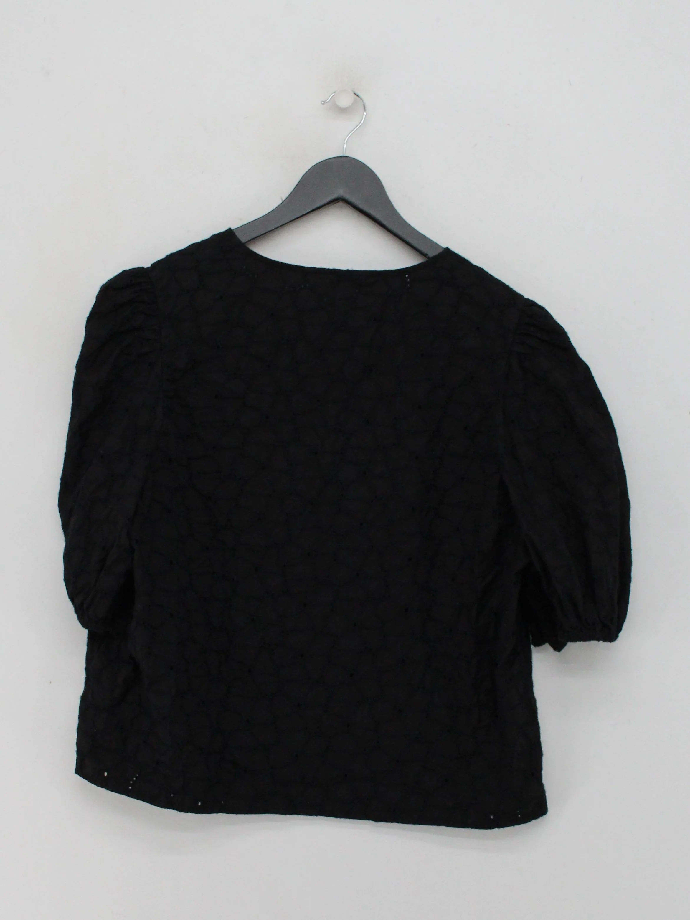 Nobody's Child Women's Top UK 14 Black Cotton with Polyester Basic - Image 2