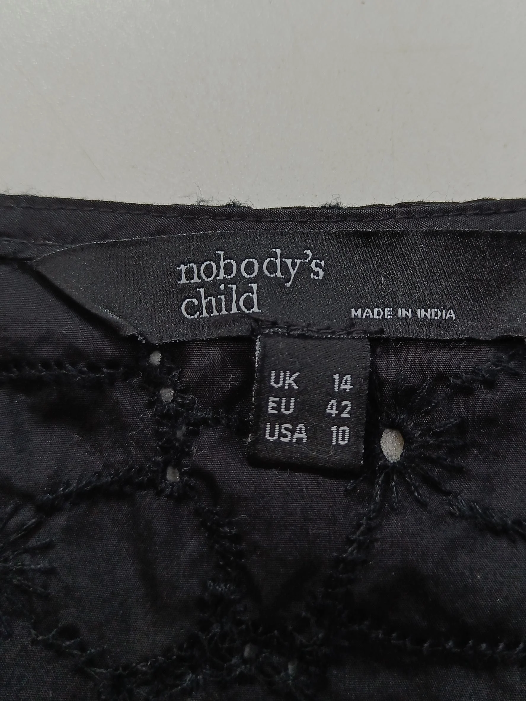Nobody's Child Women's Top UK 14 Black Cotton with Polyester Basic - Image 5