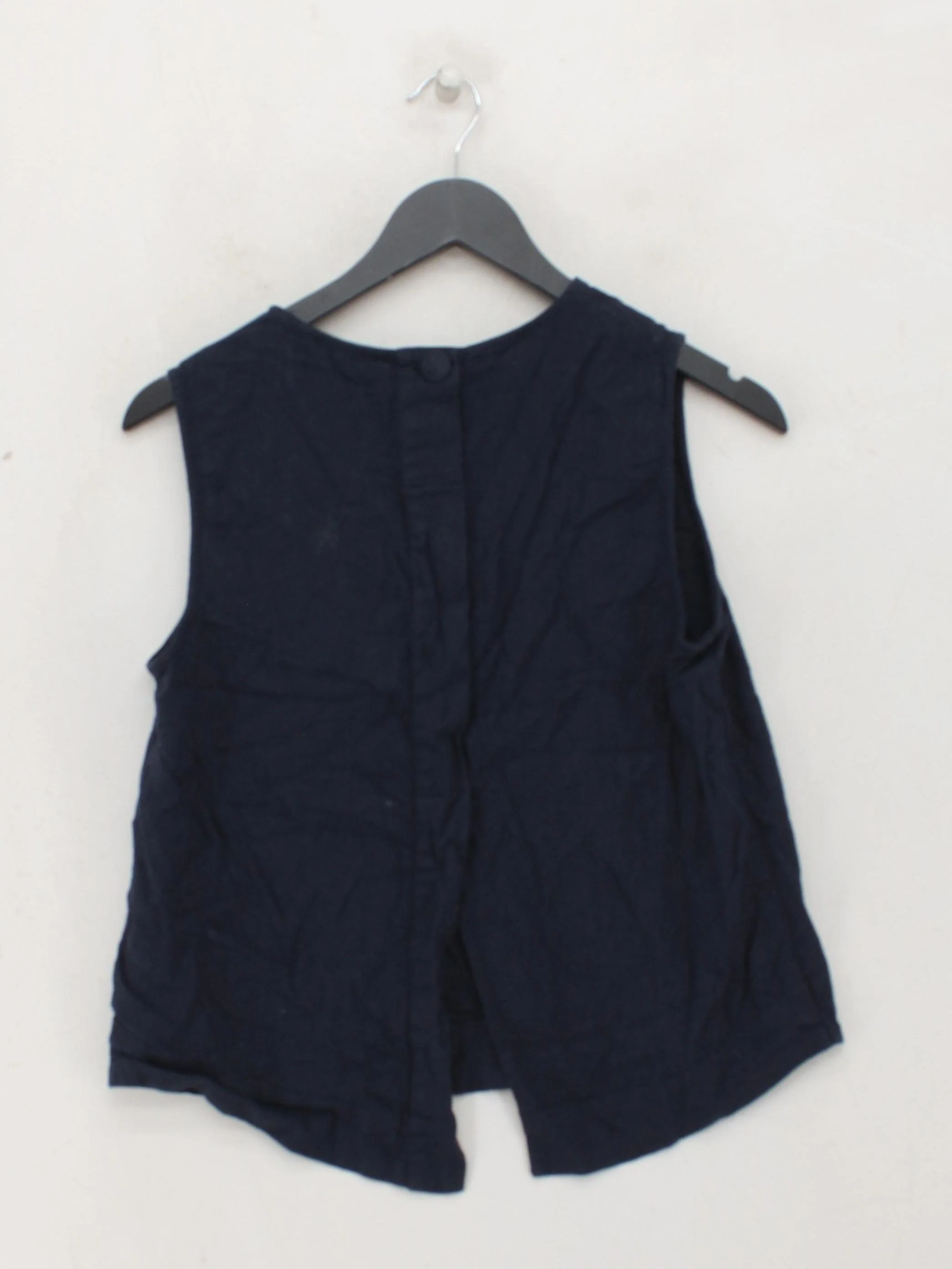 Nobody's Child Women's Top UK 8 Blue Linen with Viscose Basic - Image 2