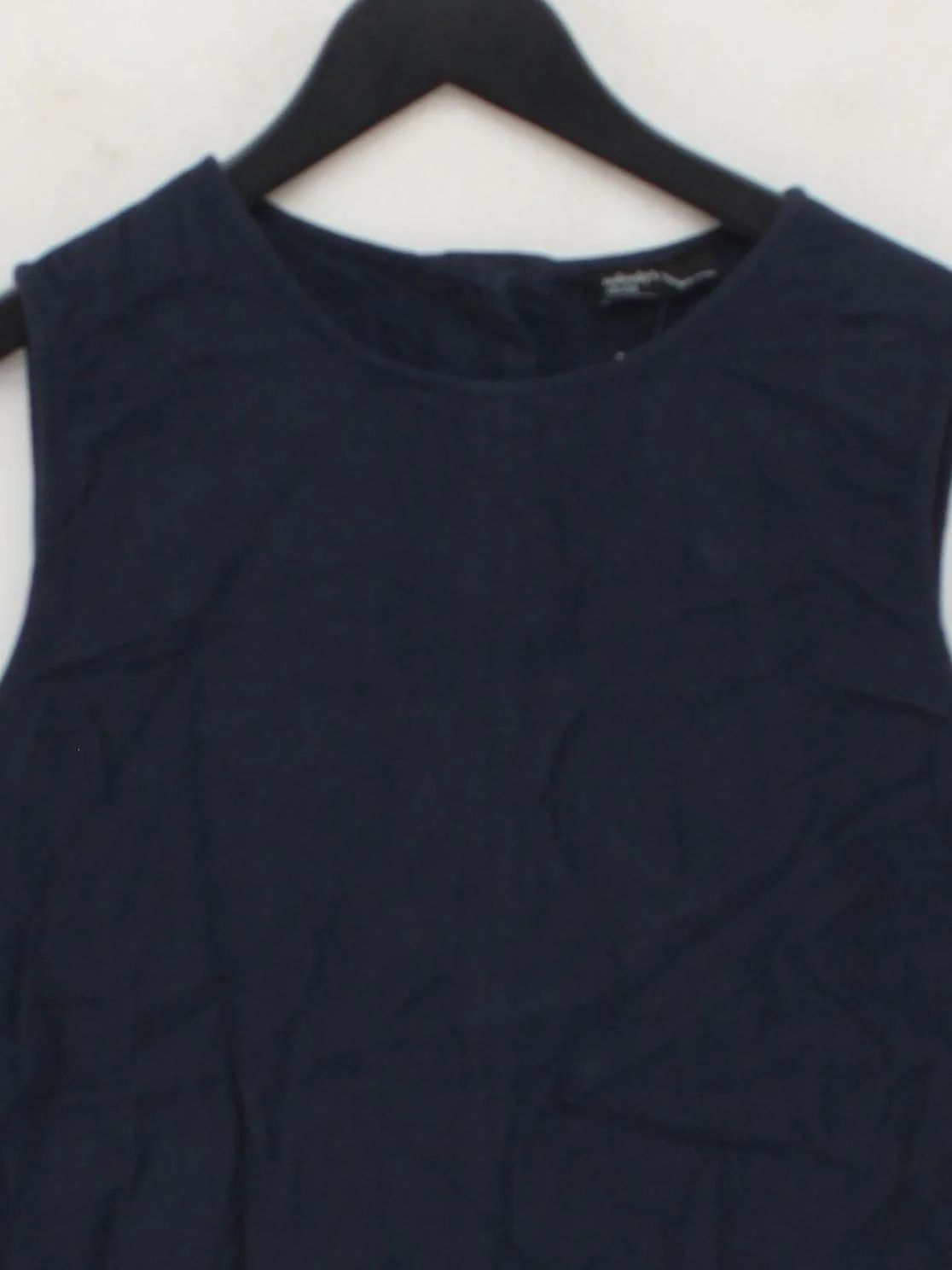 Nobody's Child Women's Top UK 8 Blue Linen with Viscose Basic - Image 3