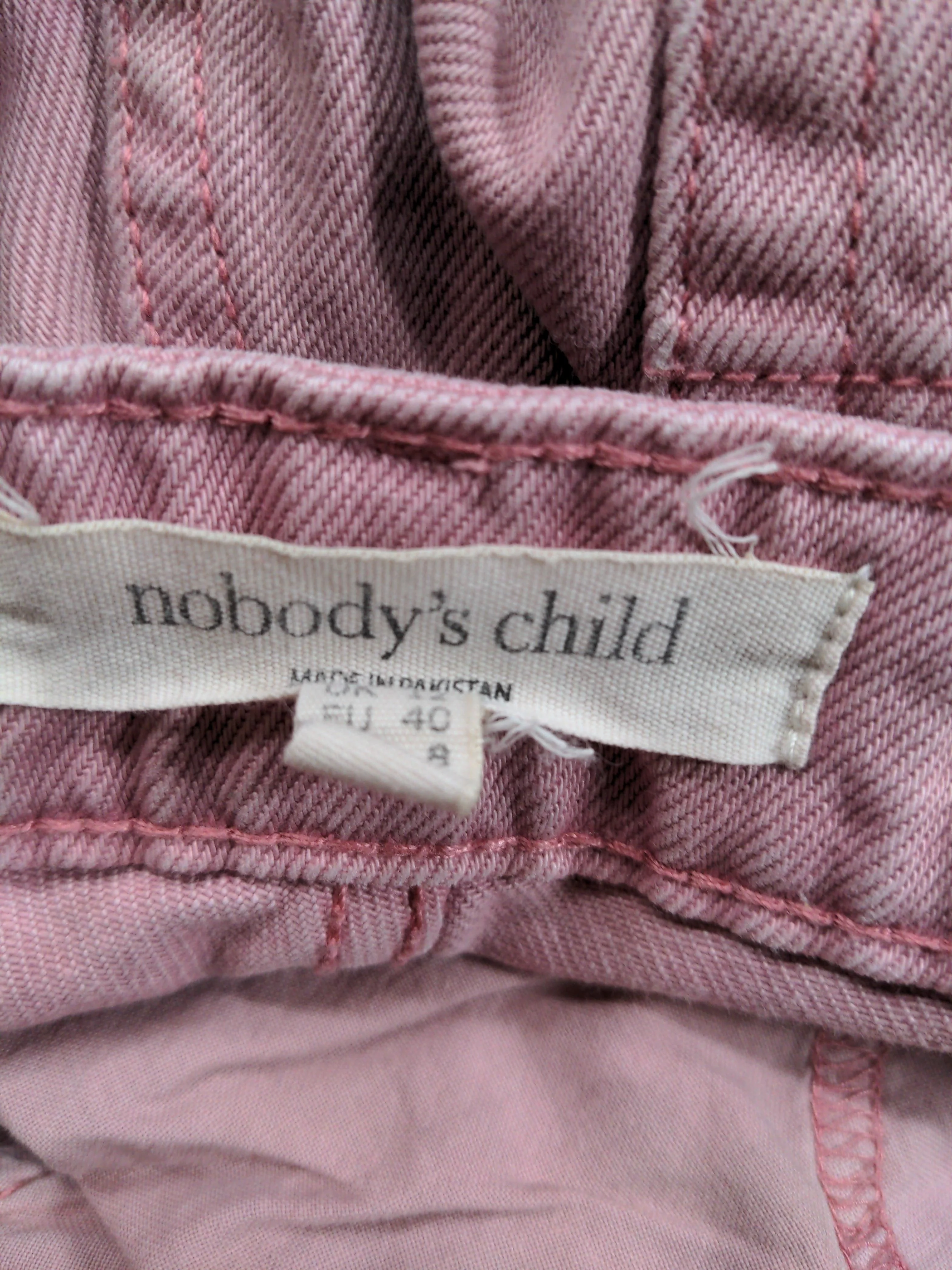Nobody's Child Women's Trousers M Pink 100% Cotton Wide-Leg Cropped - Image 6