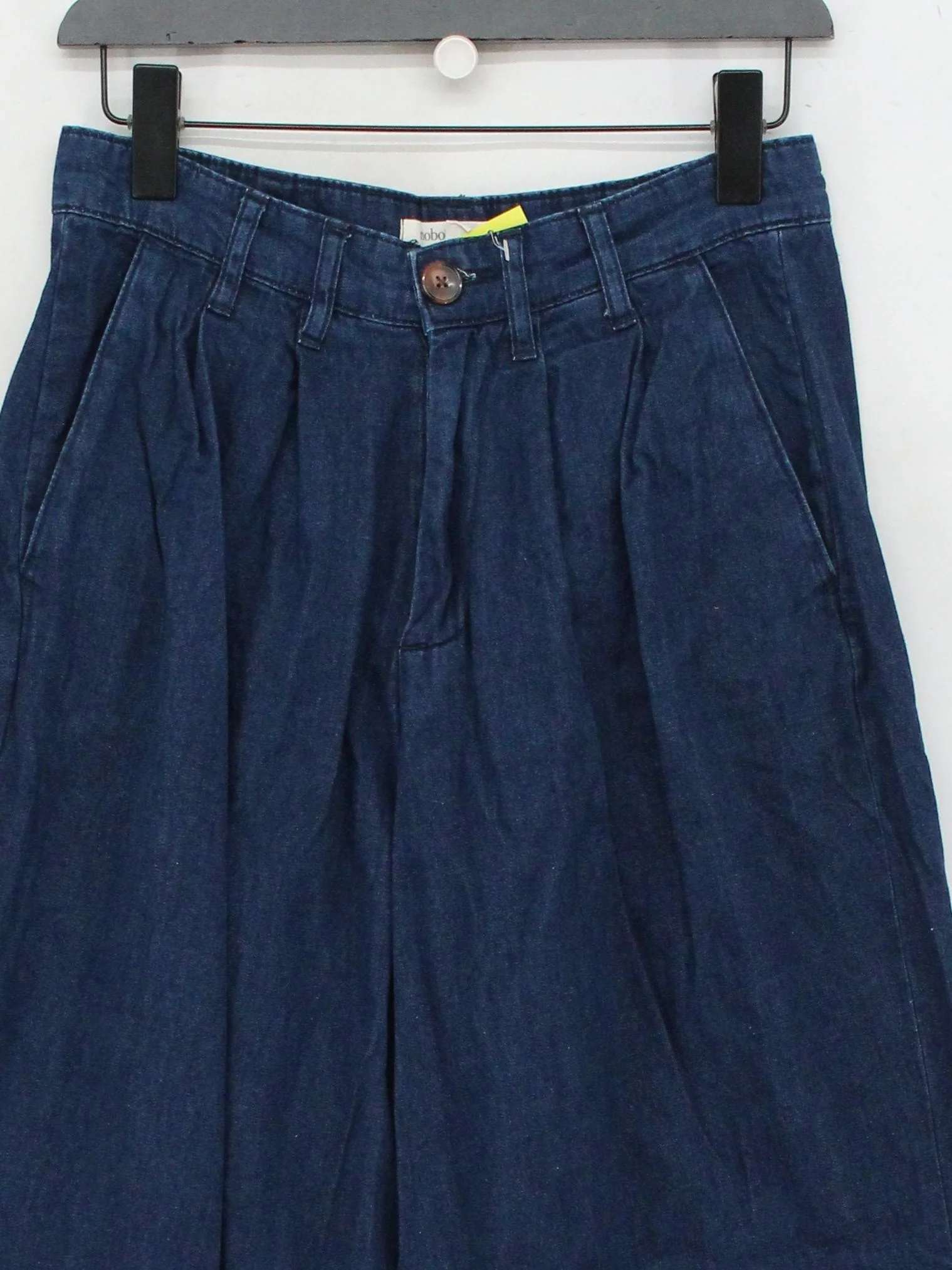 Nobody's Child Women's Trousers UK 10 Blue 100% Other Wide-Leg Chino - Image 3