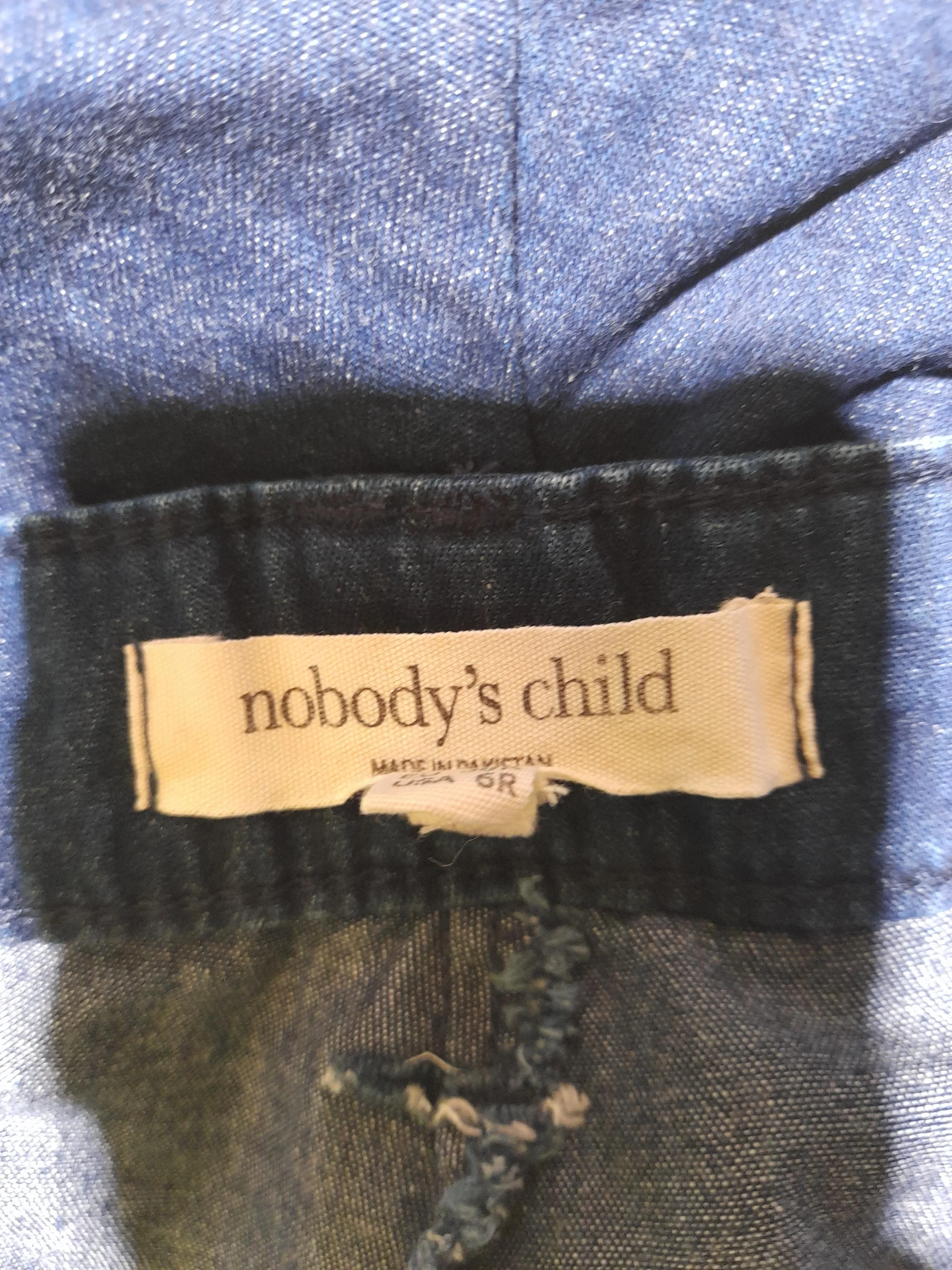 Nobody's Child Women's Trousers UK 10 Blue 100% Other Wide-Leg Chino - Image 5