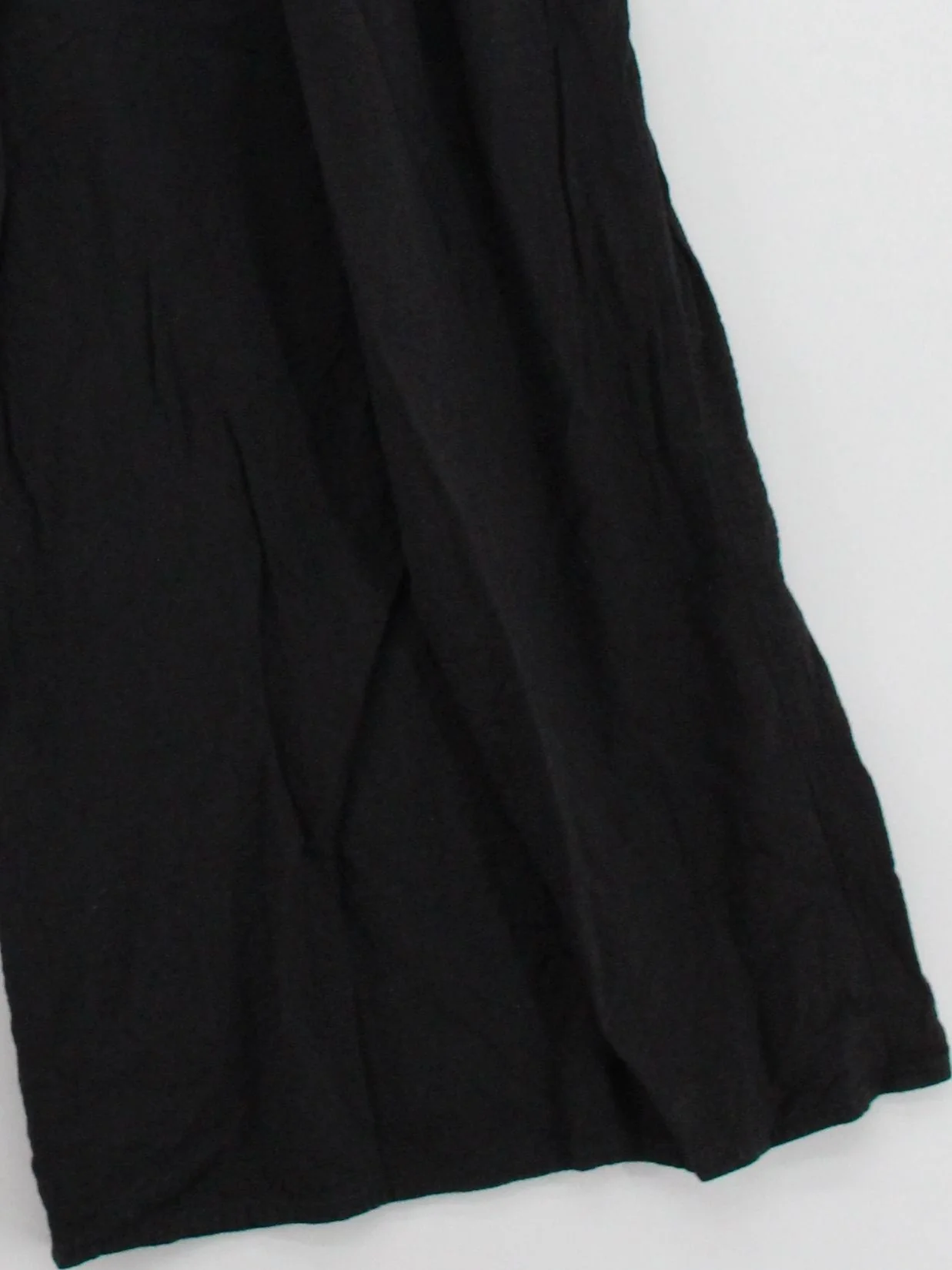 Nobody's Child Women's Trousers UK 12 Black 100% Viscose Wide-Leg Cropped - Image 4