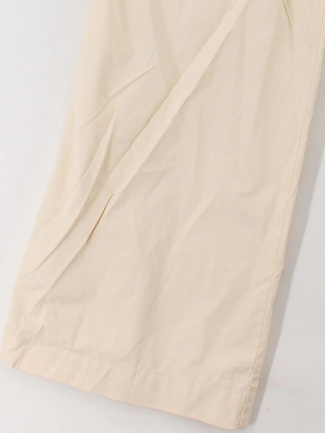 Nobody's Child Women's Trousers UK 12 Cream 100% Cotton Wide-Leg Chino - Image 4
