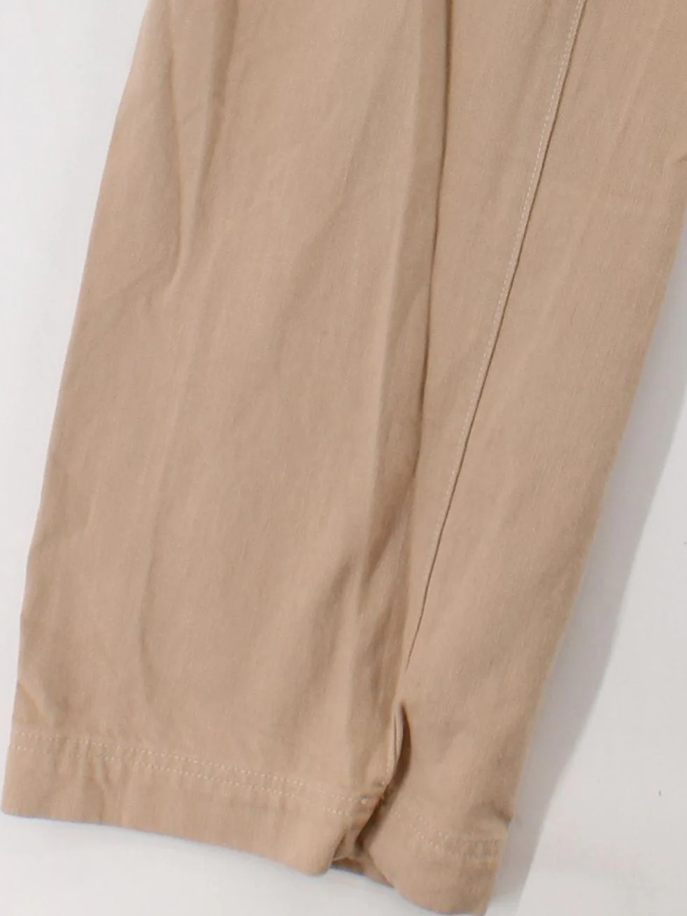 Nobody's Child Women's Trousers UK 12 Tan 100% Cotton Wide-Leg Chino - Image 4
