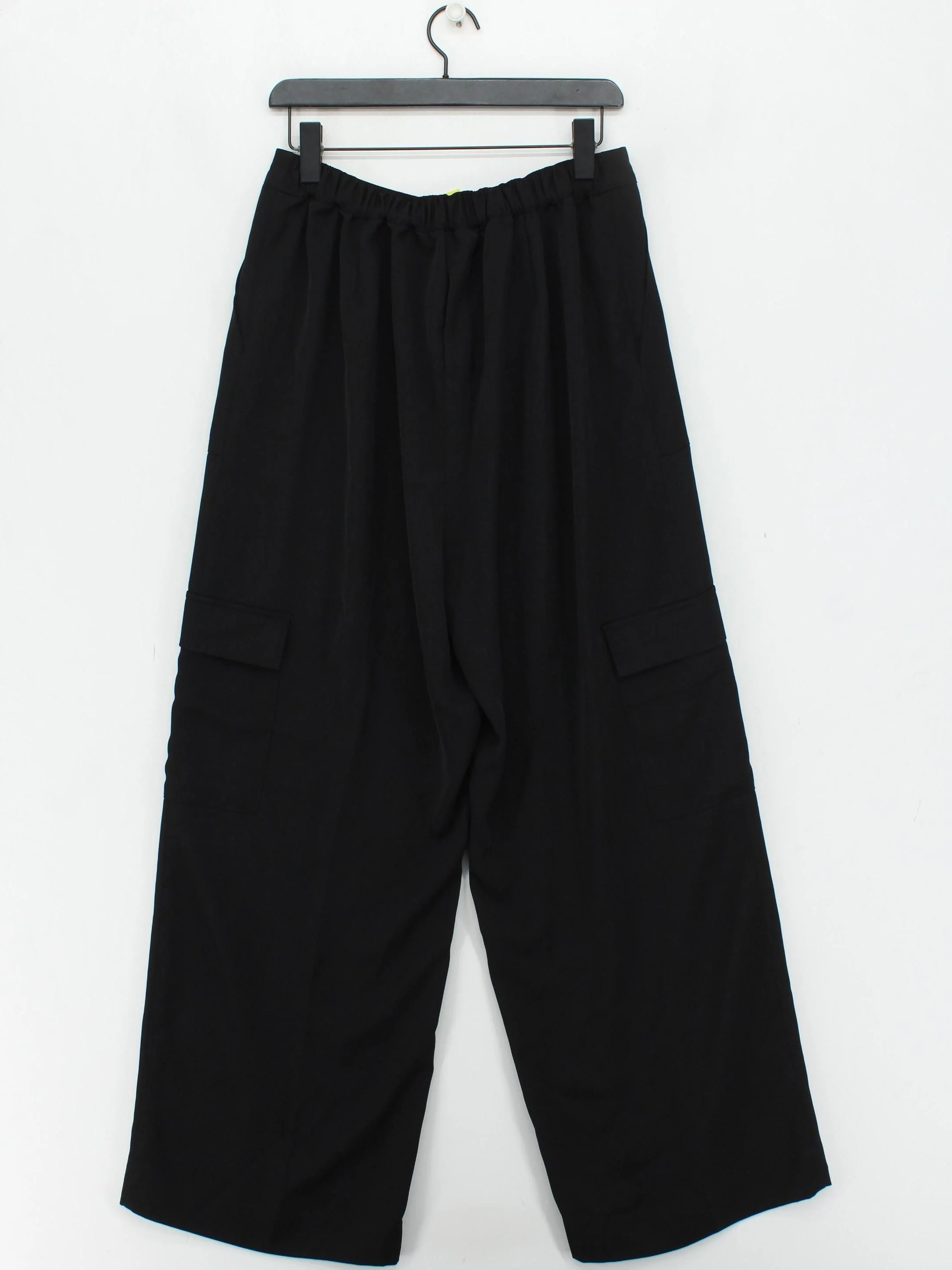 Nobody's Child Women's Trousers UK 14 Black 100% Polyester Wide-Leg Cargo - Image 2