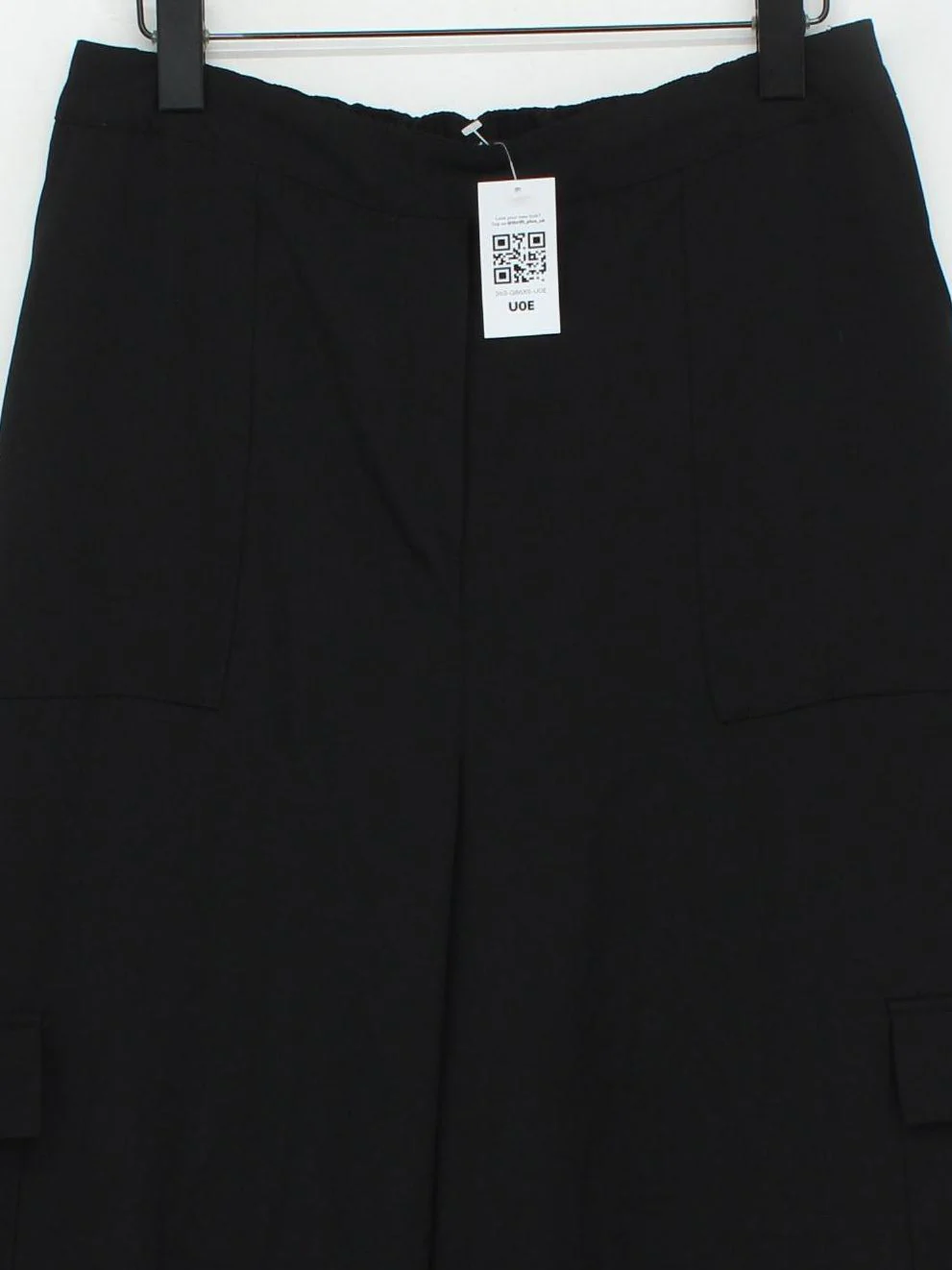 Nobody's Child Women's Trousers UK 14 Black 100% Polyester Wide-Leg Cargo - Image 3