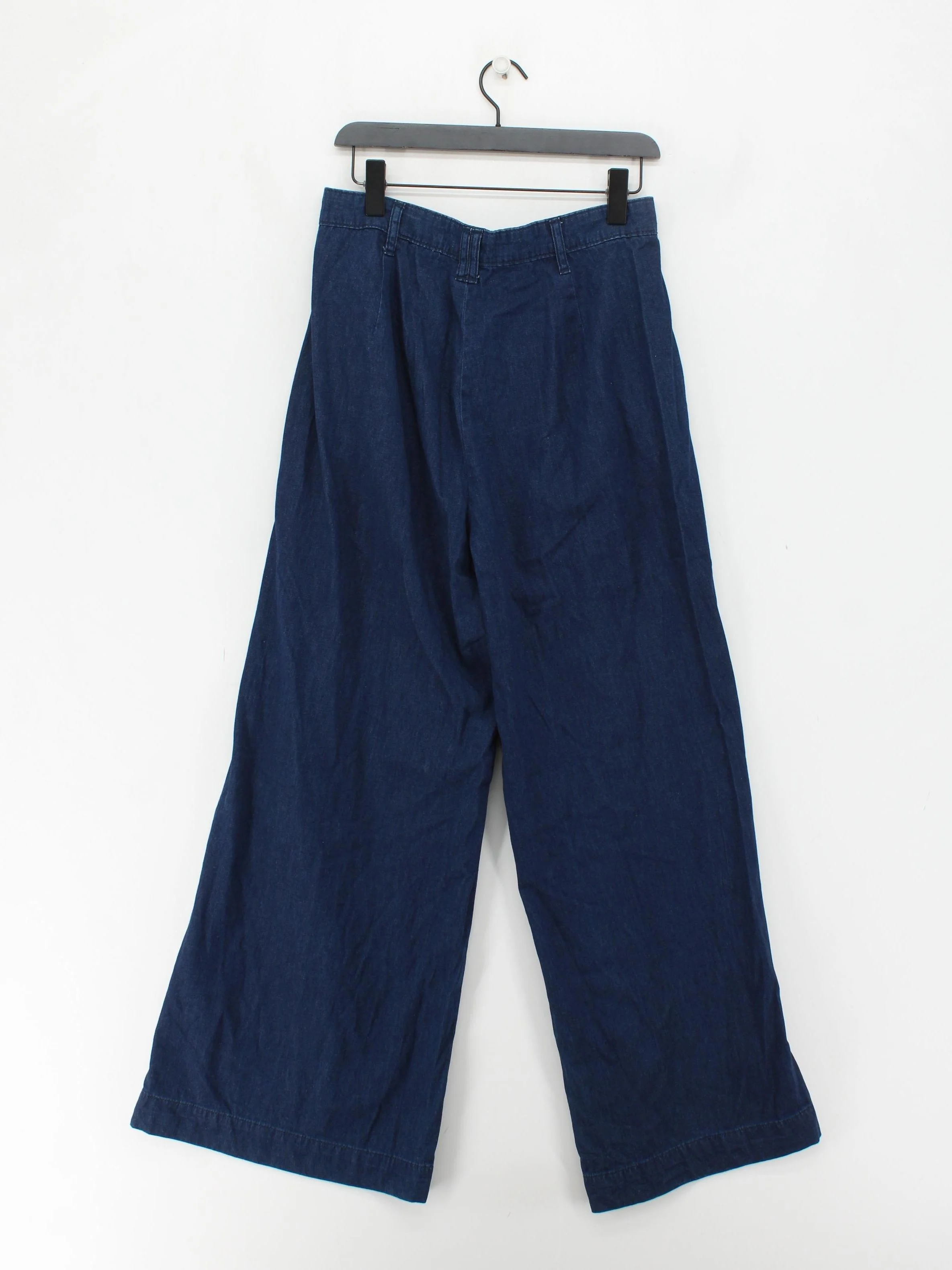 Nobody's Child Women's Trousers UK 14 Blue 100% Cotton Wide-Leg Chino - Image 2