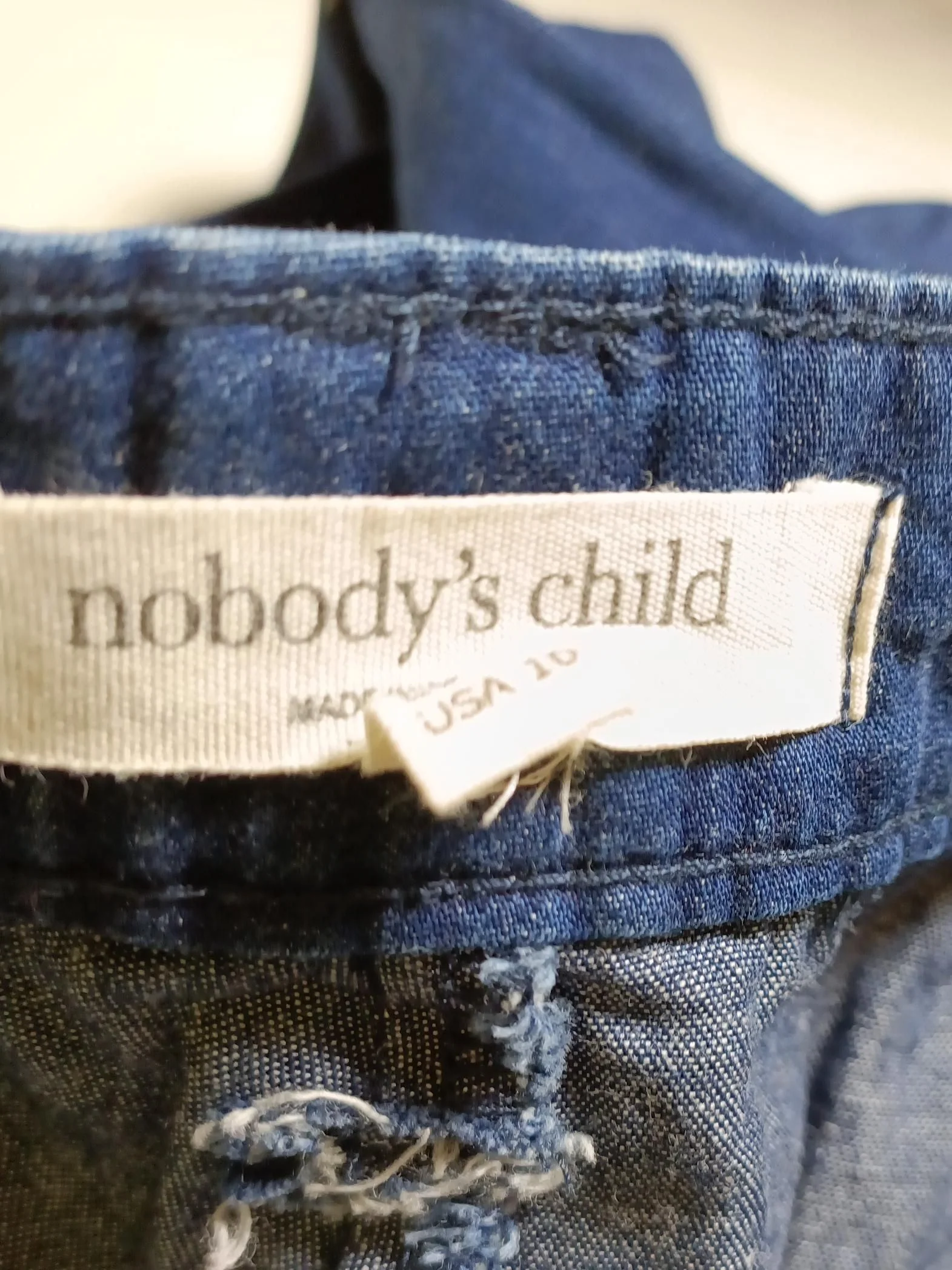 Nobody's Child Women's Trousers UK 14 Blue 100% Cotton Wide-Leg Chino - Image 5