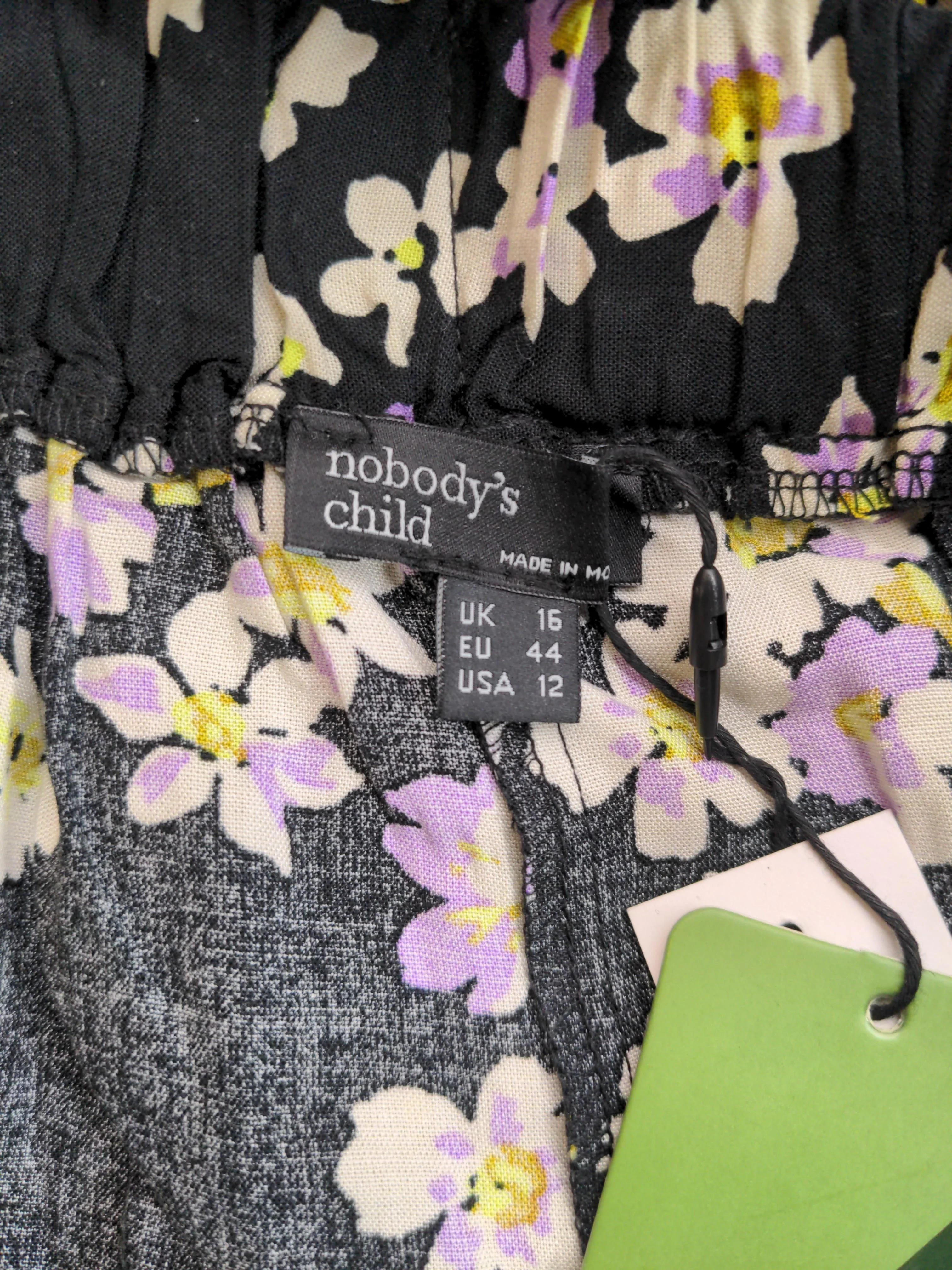 Nobody's Child Women's Trousers UK 16 Black 100% Viscose Cropped New with tags - Image 5