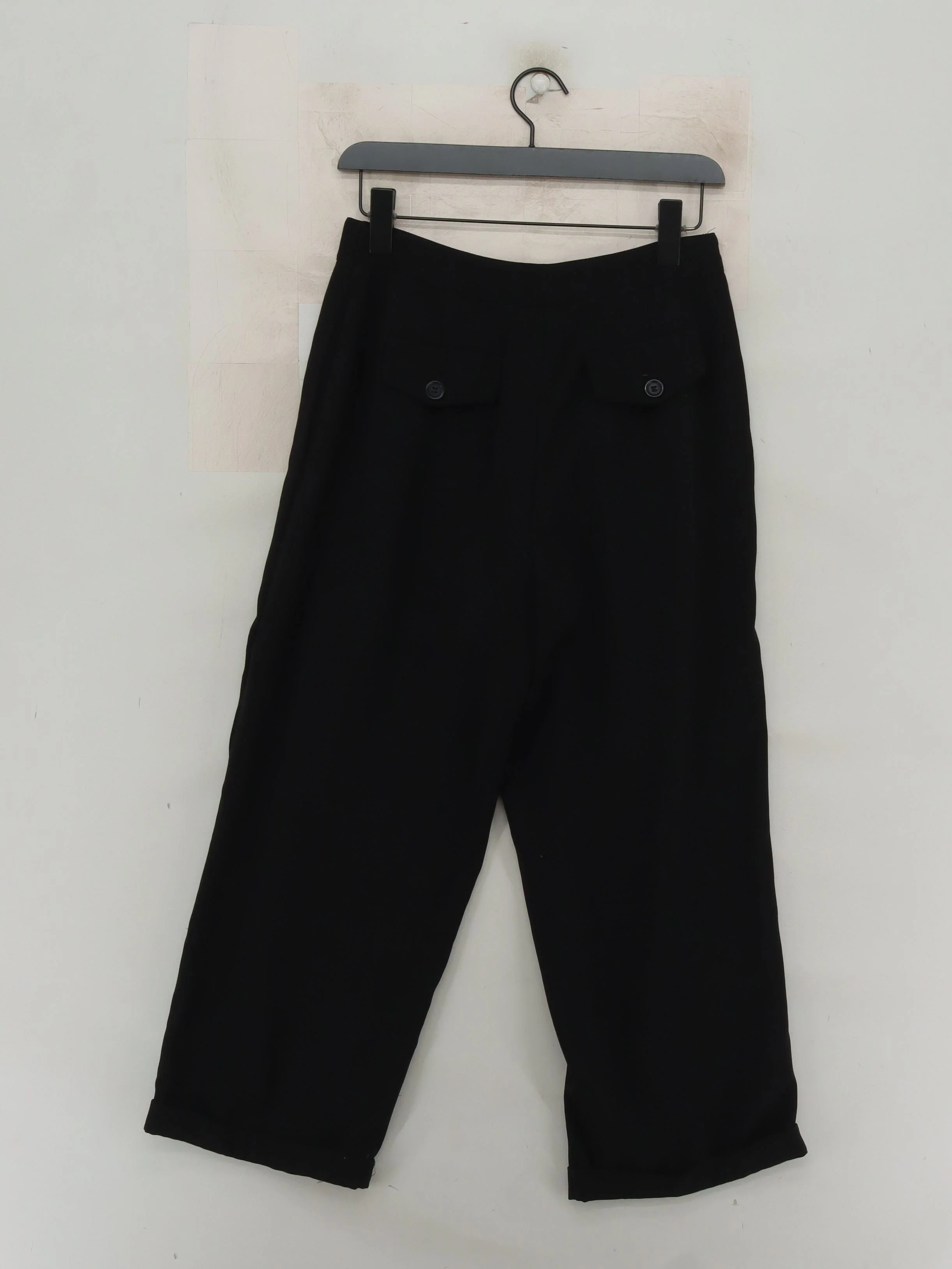 Nobody's Child Women's Trousers UK 8 Black 100% Other Wide-Leg Cropped - Image 2