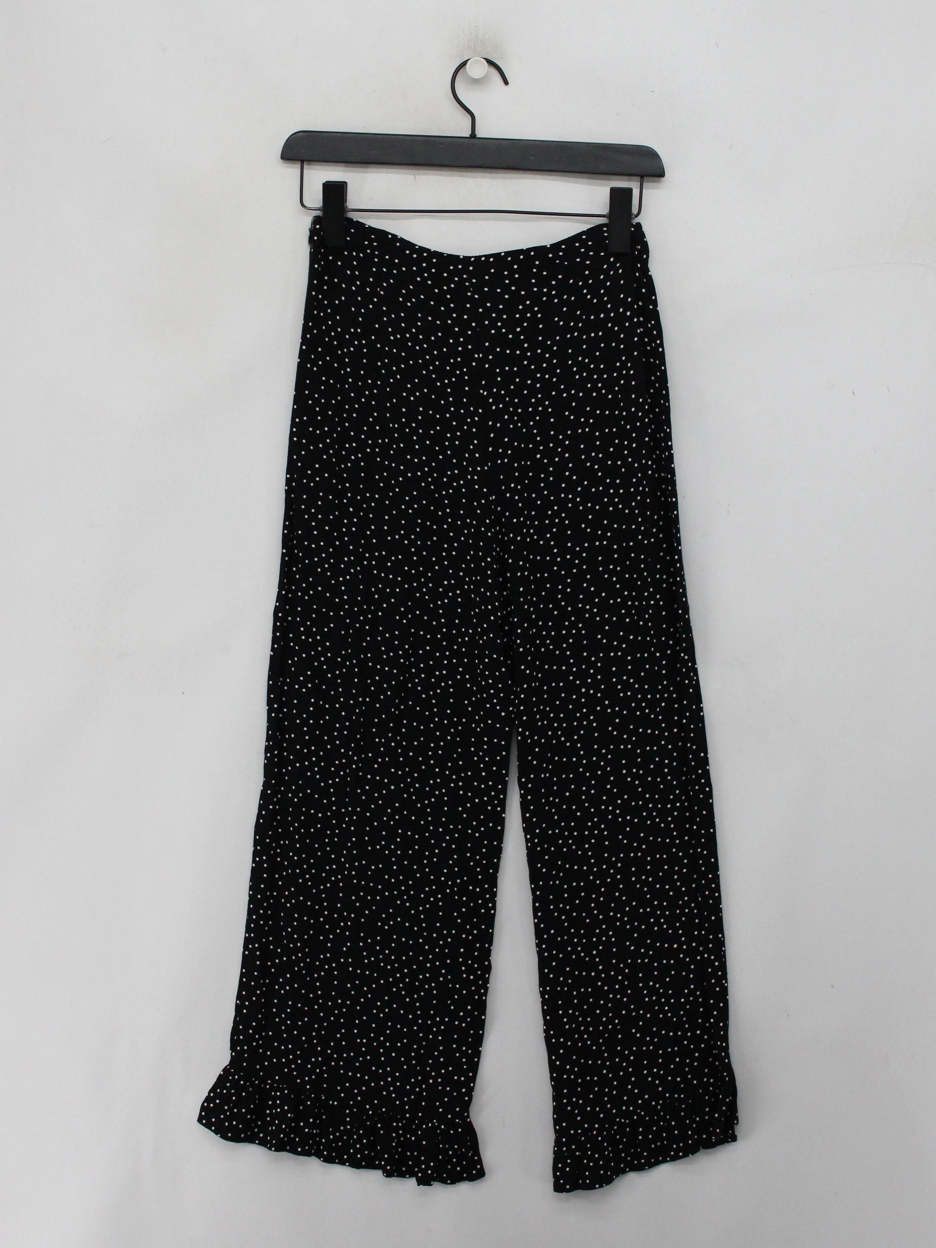 Nobody's Child Women's Trousers UK 8 Black Viscose with Elastane Capri - Image 2