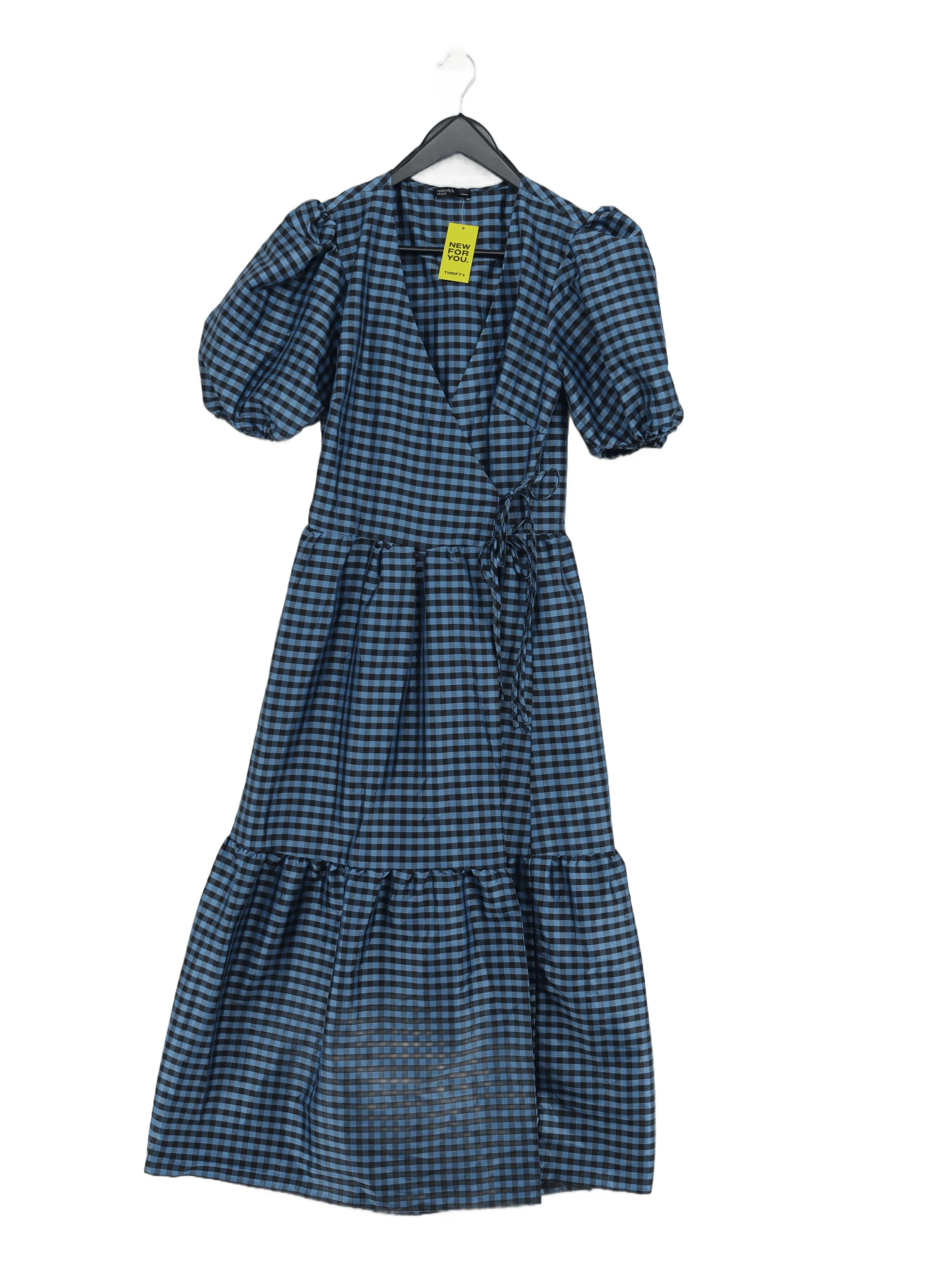 Nobody's Child Wrap Maxi Dress UK6 in Blue