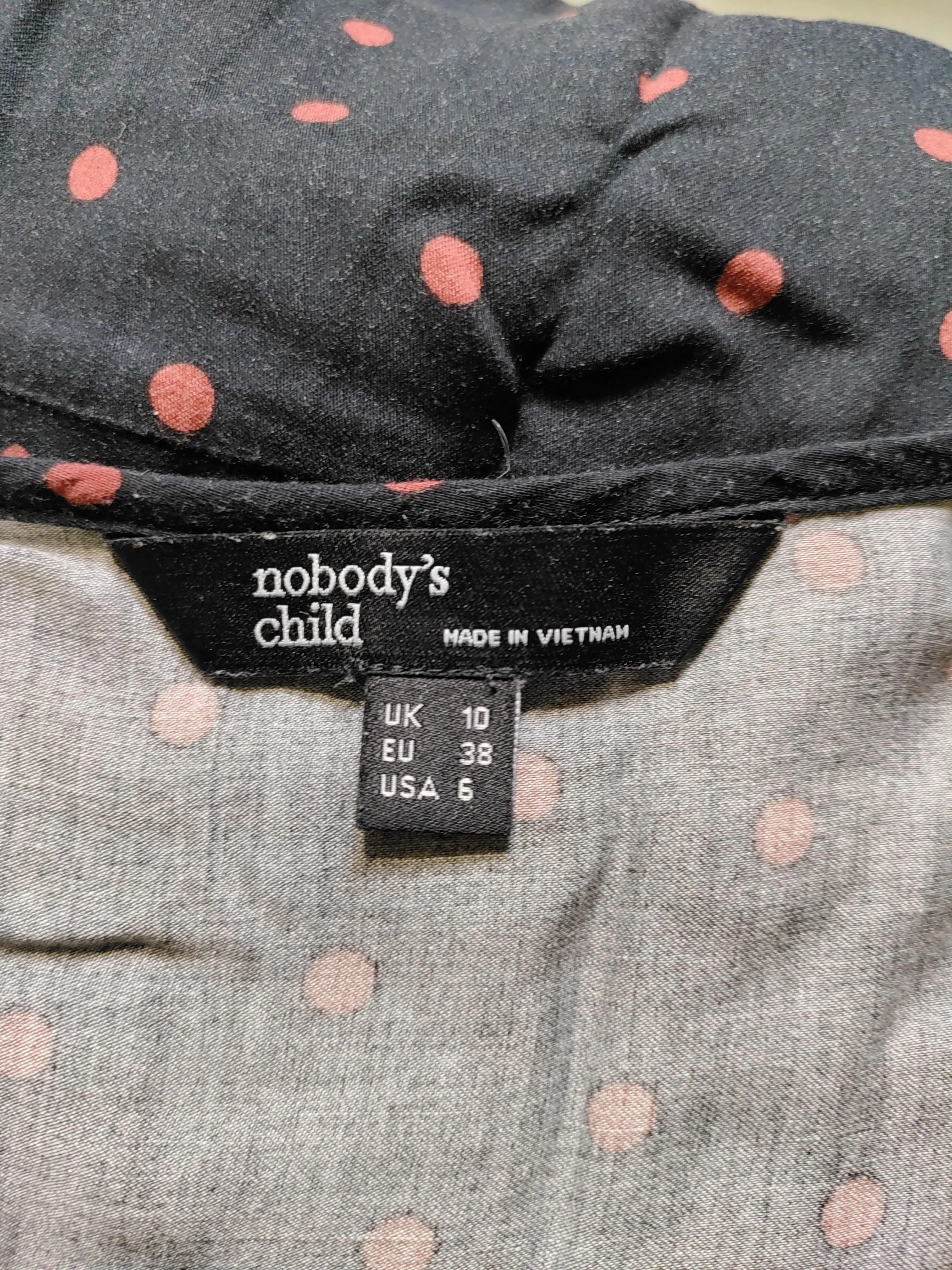 Nobody's Child Wrap Midi Dress UK10 in Black - Image 5