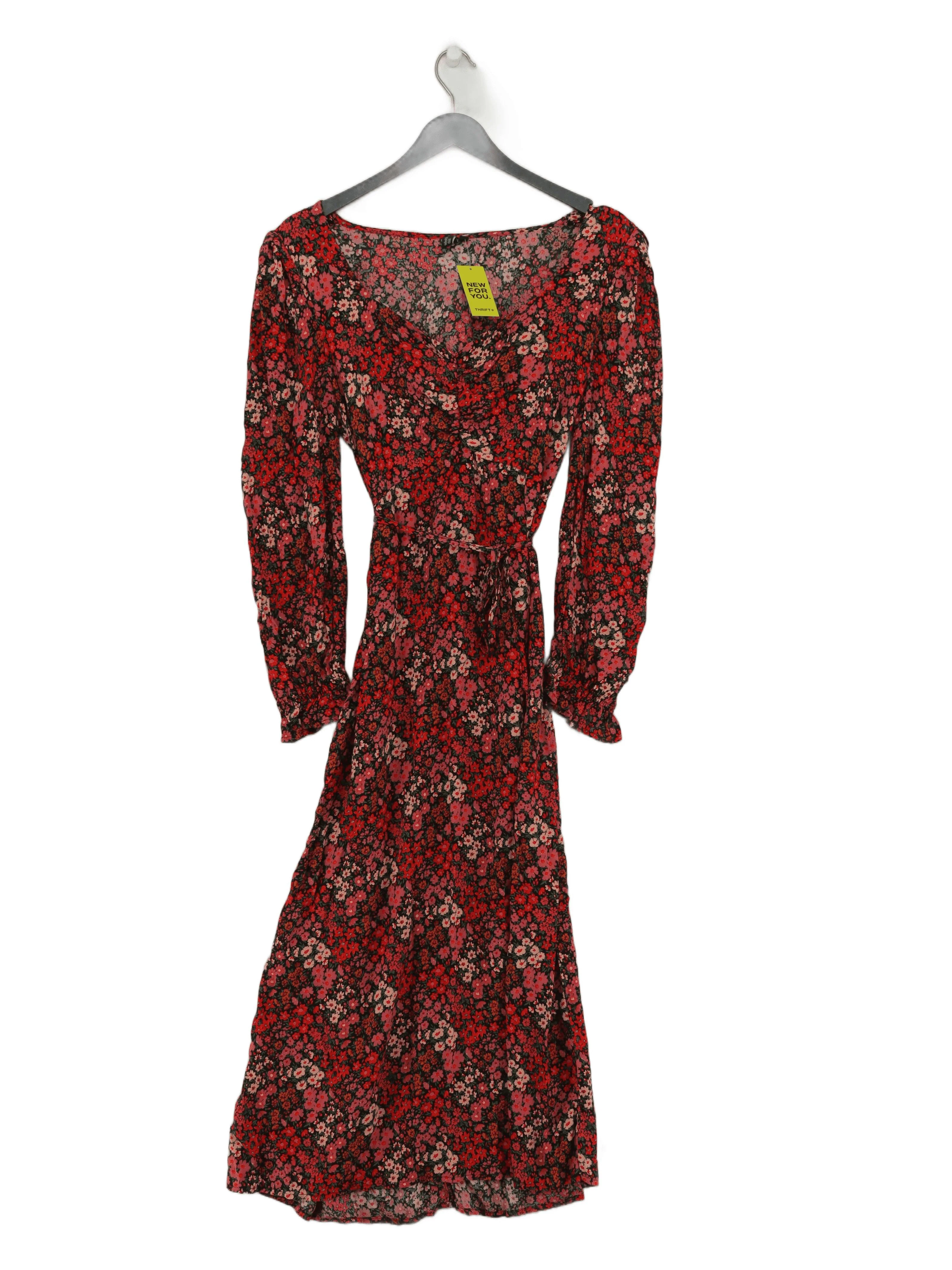 Nobody's Child Wrap Midi Dress UK12 in Multi