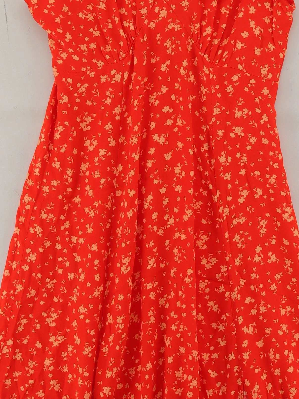 Nobody's Child Wrap Midi Dress UK12 in Red - Image 3