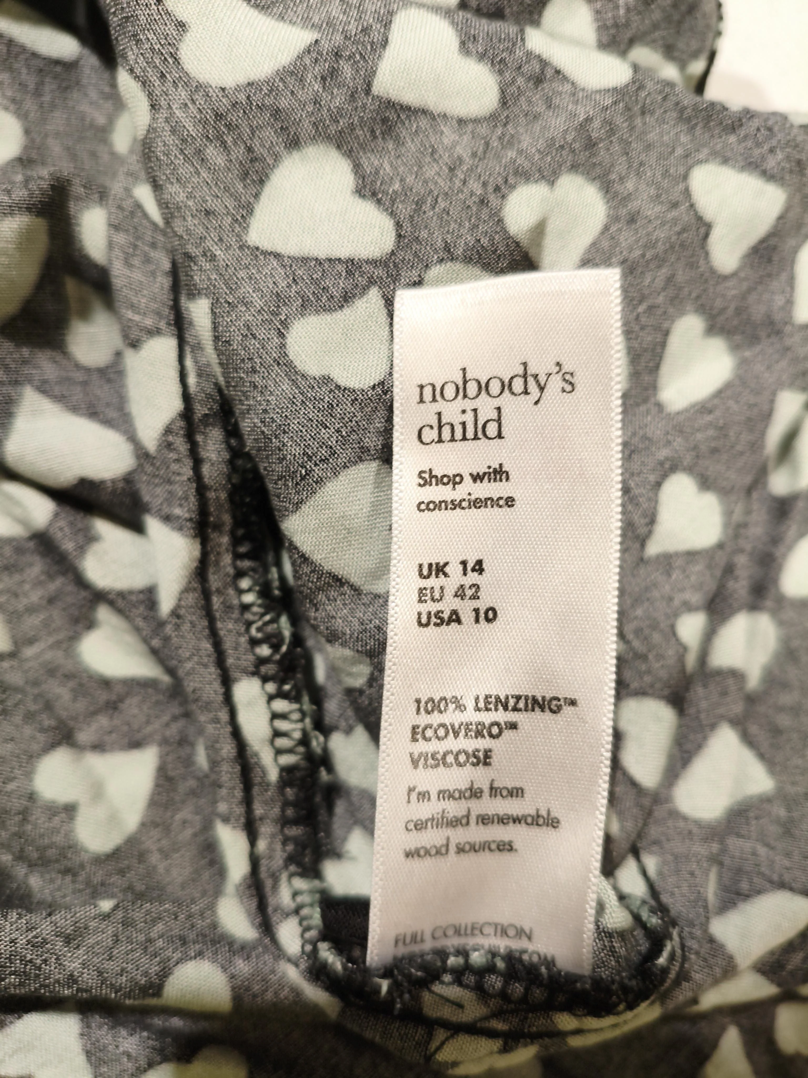 Nobody's Child Wrap Midi Dress UK14 in Multi - Image 7