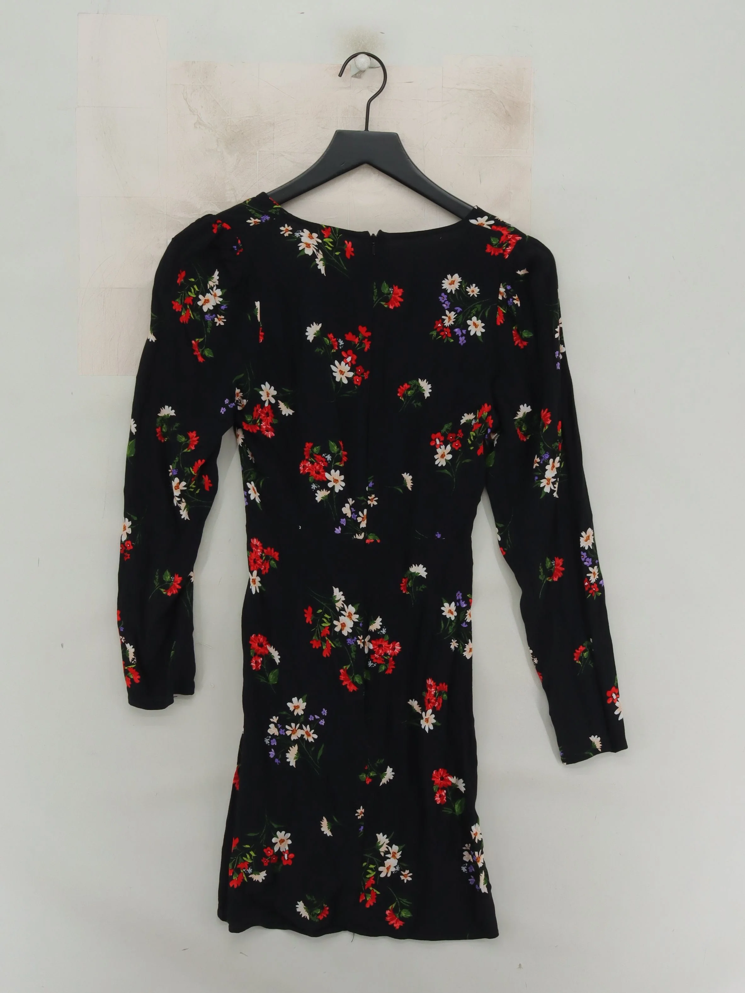 Nobody's Child Wrap Mini Dress UK10 in Black - Image 2