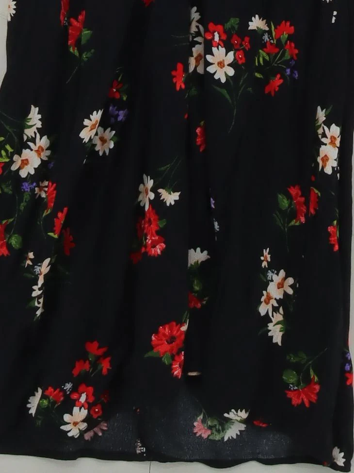 Nobody's Child Wrap Mini Dress UK10 in Black - Image 4